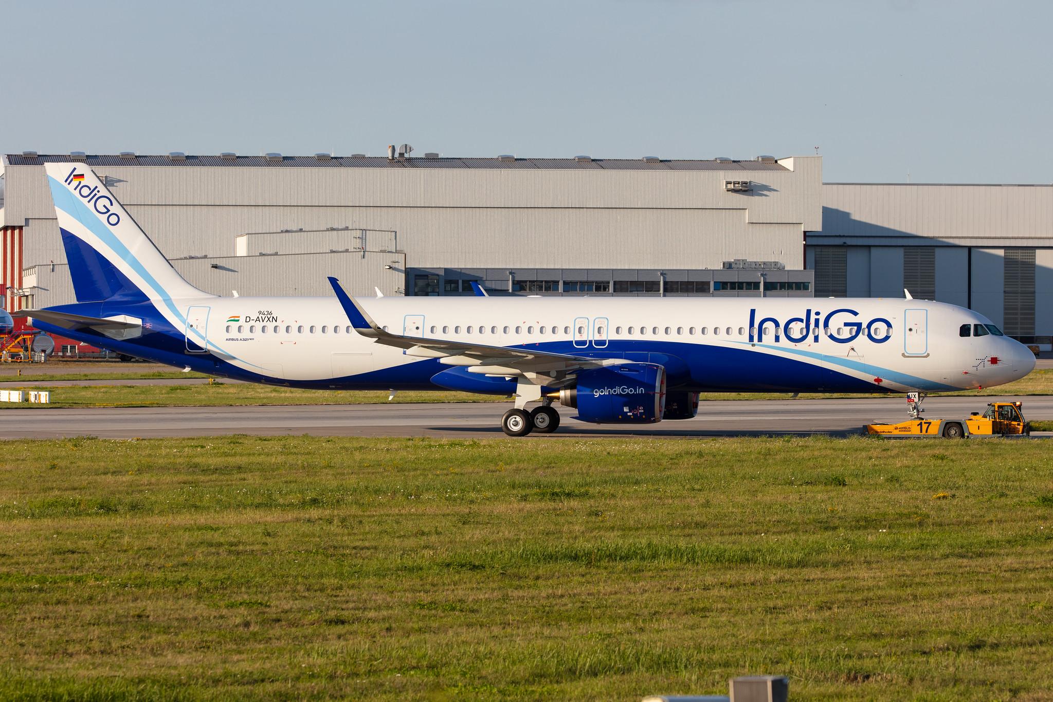 Hamburg Finkenwerder: IndiGo (6E / IGO) |  Airbus A321-271NX A21N | D-AVXN (VT-IUX) | MSN 9436