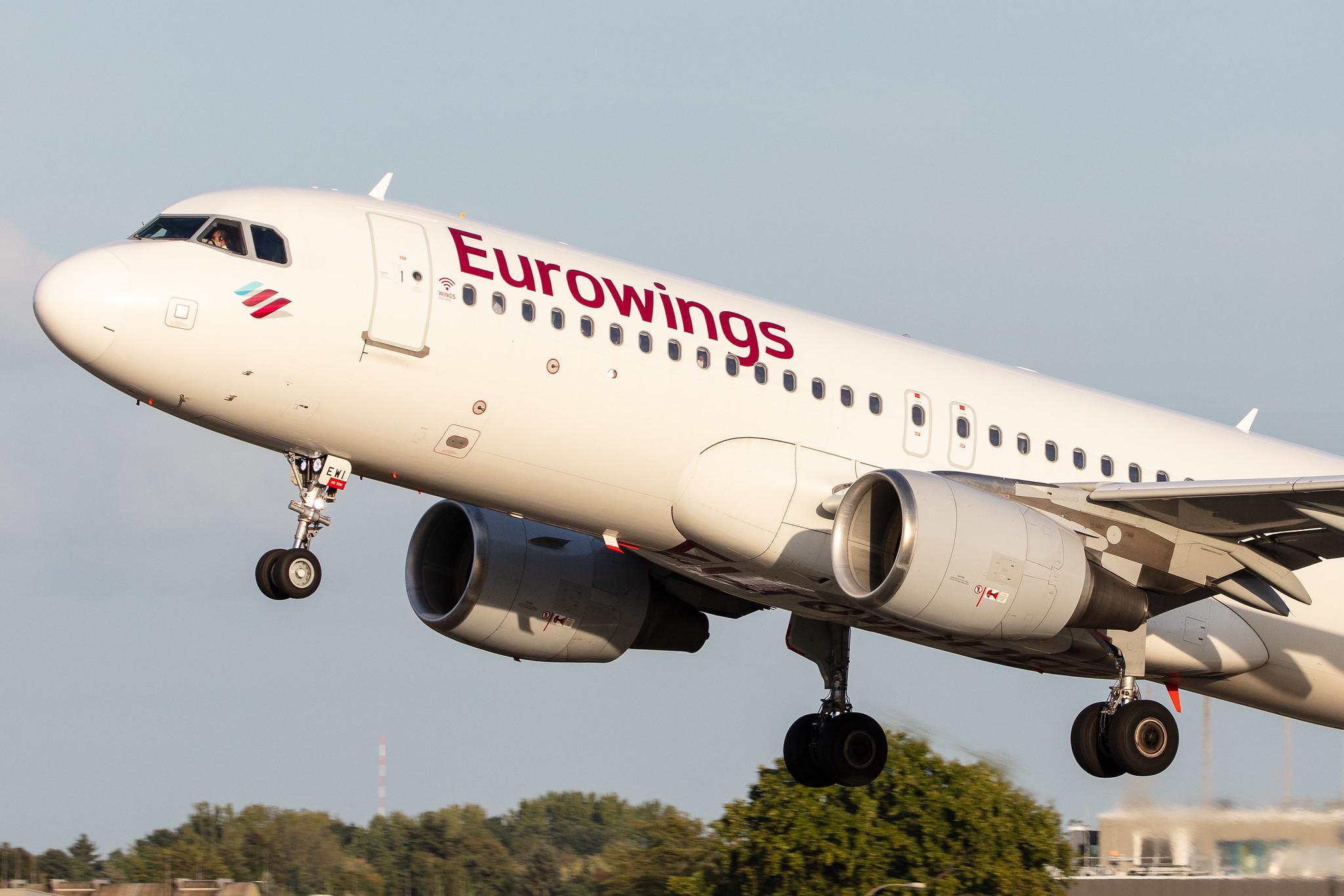 Hamburg Airport: Eurowings (EW / EWG) |  Airbus A320-214 A320 | D-AEWI | MSN 7210