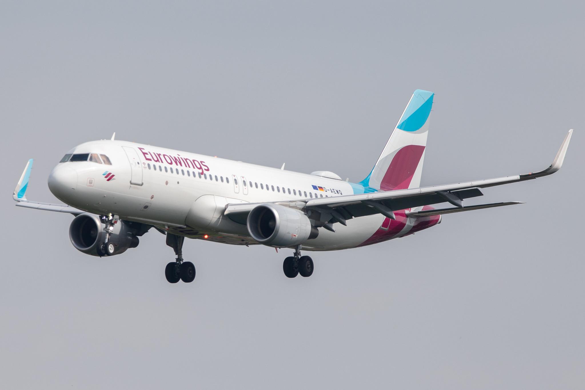 Hamburg Airport: Eurowings (EW / EWG) |  Airbus A320-214 A320 | D-AEWQ | MSN 7398
