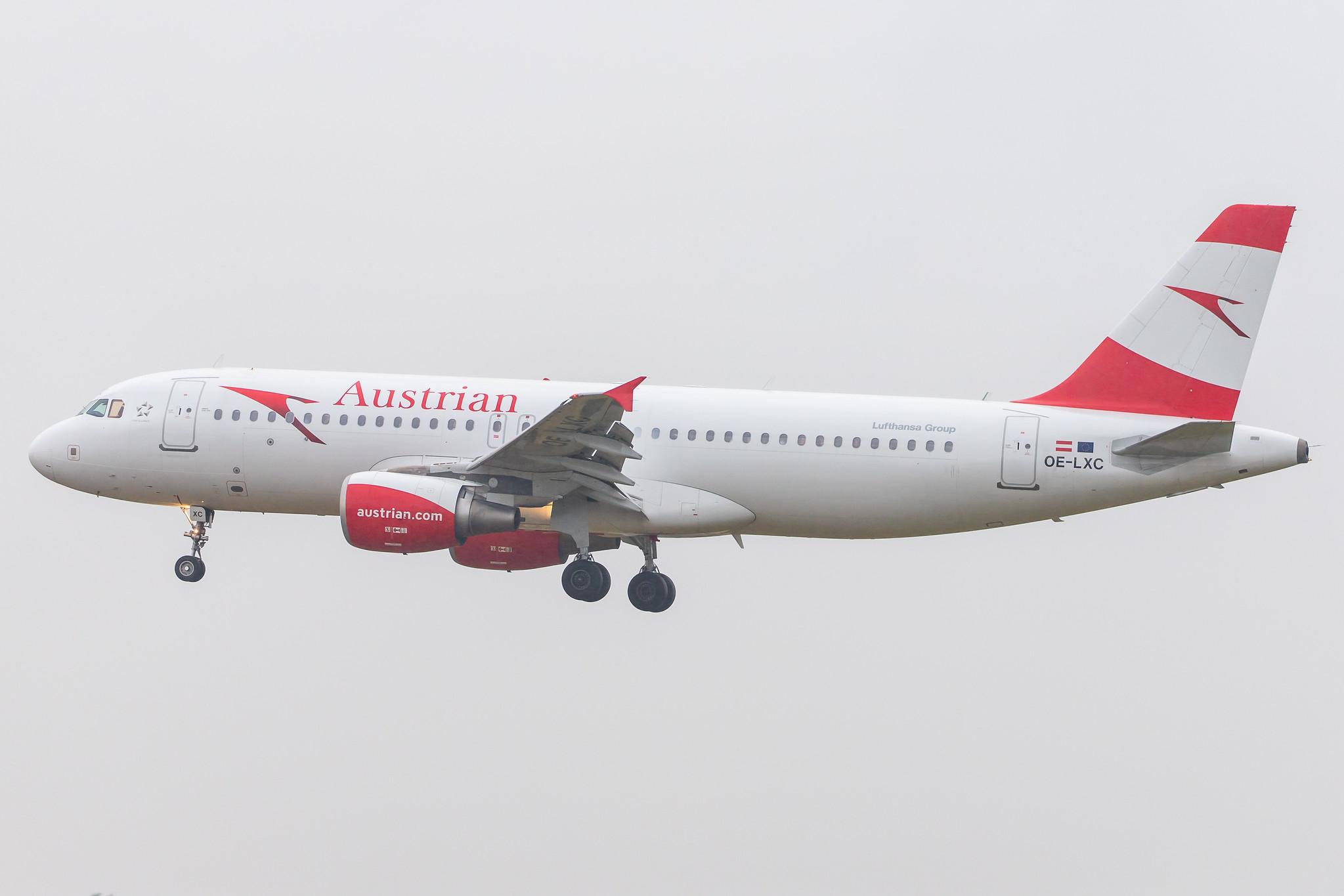 Hamburg Airport: Austrian Airlines (OS / AUA) |  Airbus A320-216 A320 | OE-LXC | MSN 3502