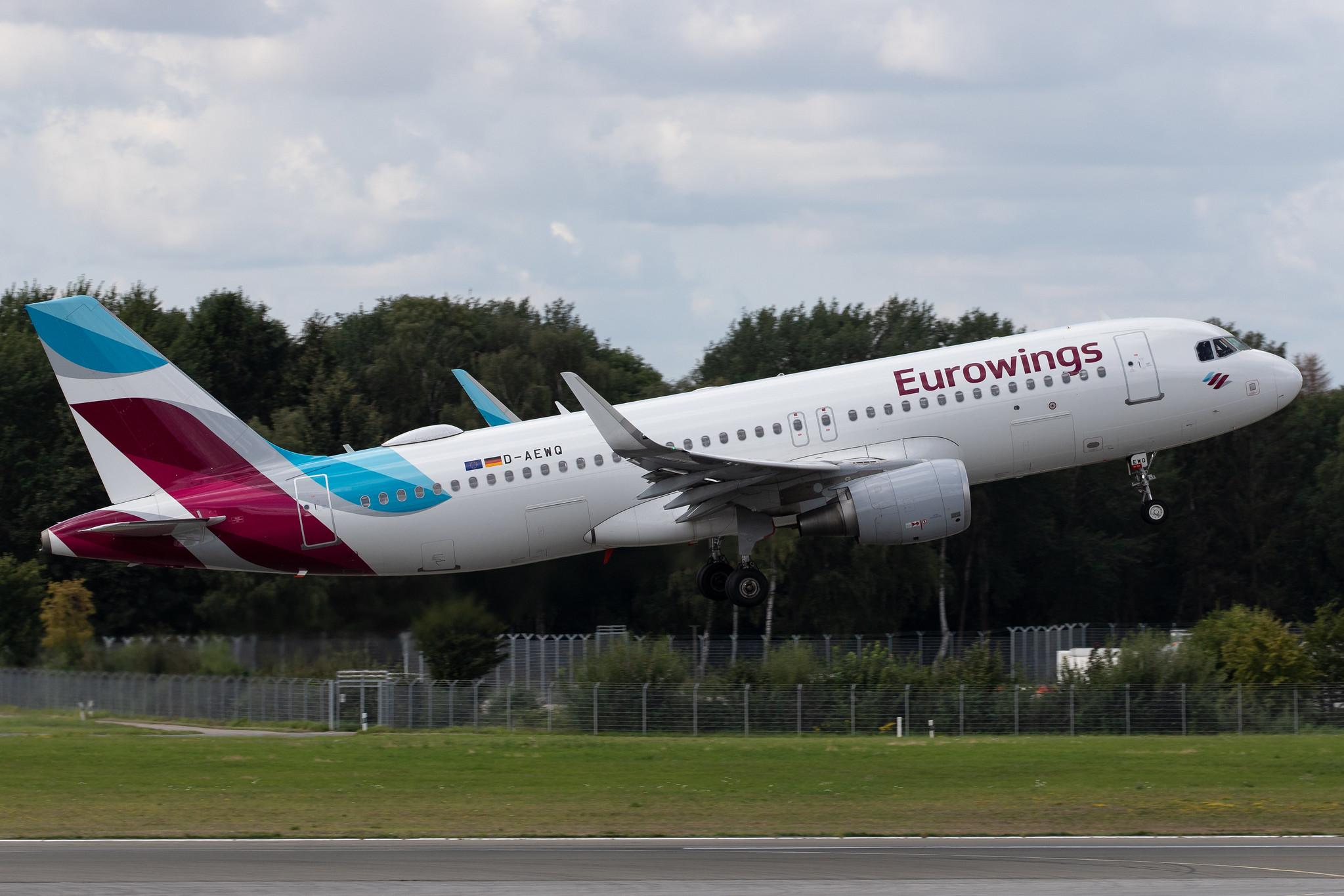 Hamburg Airport: Eurowings (EW / EWG) |  Airbus A320-214 A320 | D-AEWQ | MSN 7398