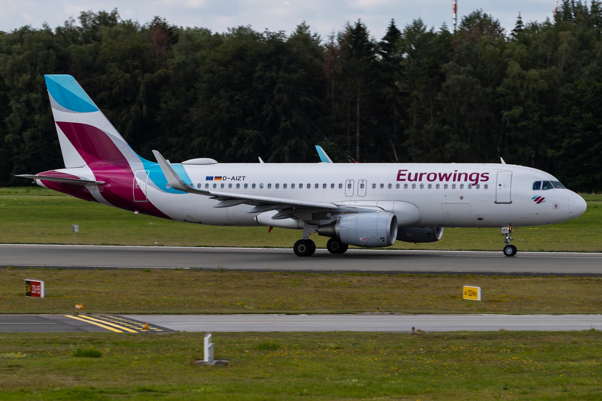 Hamburg Airport: Eurowings (EW / EWG) |  Airbus A320-214 A320 | D-AIZT | MSN 5601