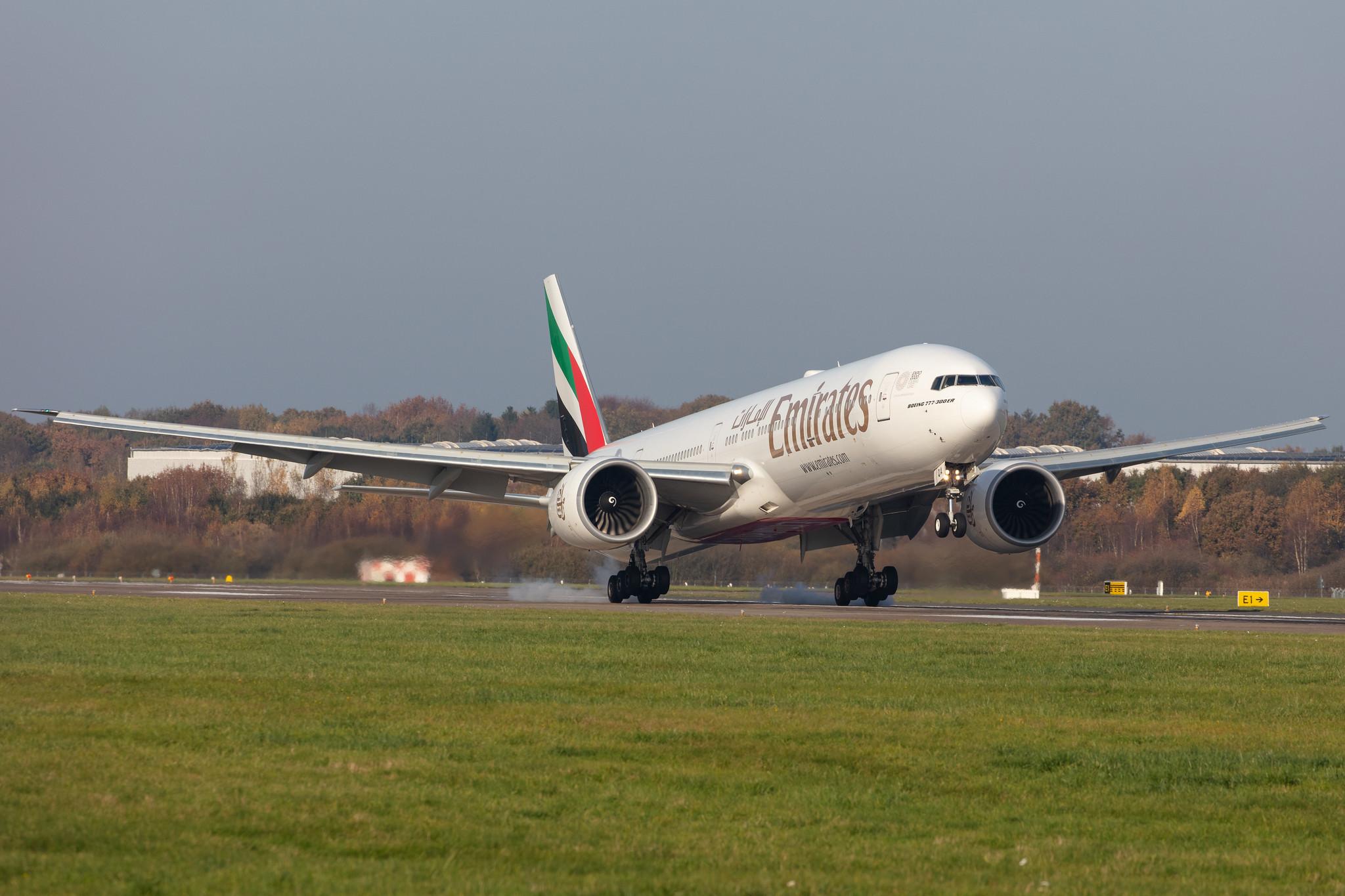 Hamburg Airport: Emirates (EK / UAE) |  Boeing 777-31H(ER) B77W | A6-EQA | MSN 42346
