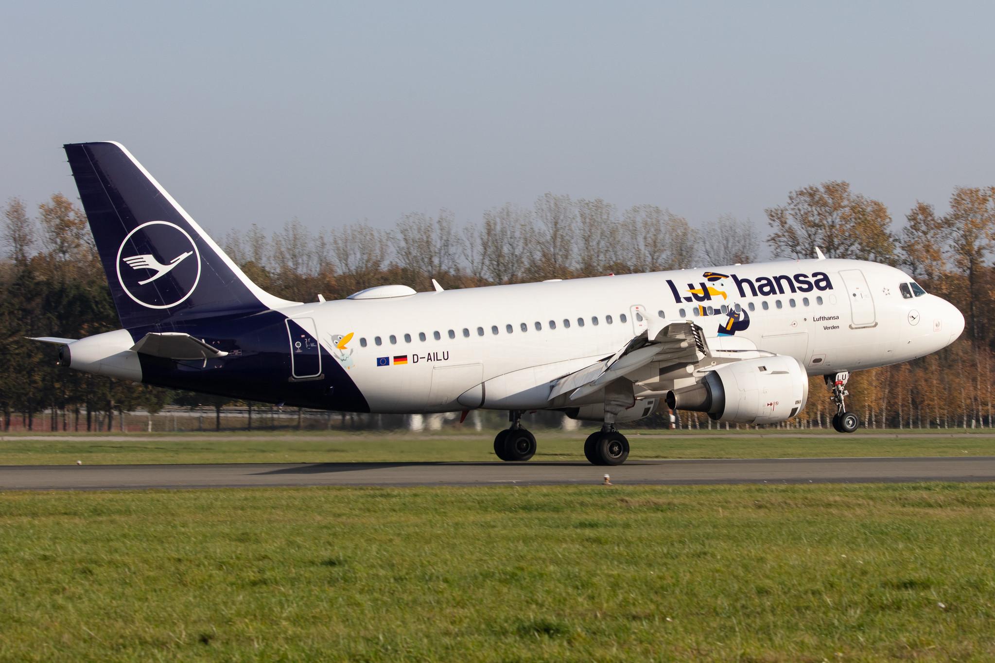 Hamburg Airport: Lufthansa (LH / DLH) |  Livery: Lu Sticker |  Airbus A319-114 A319 | D-AILU | MSN 0744