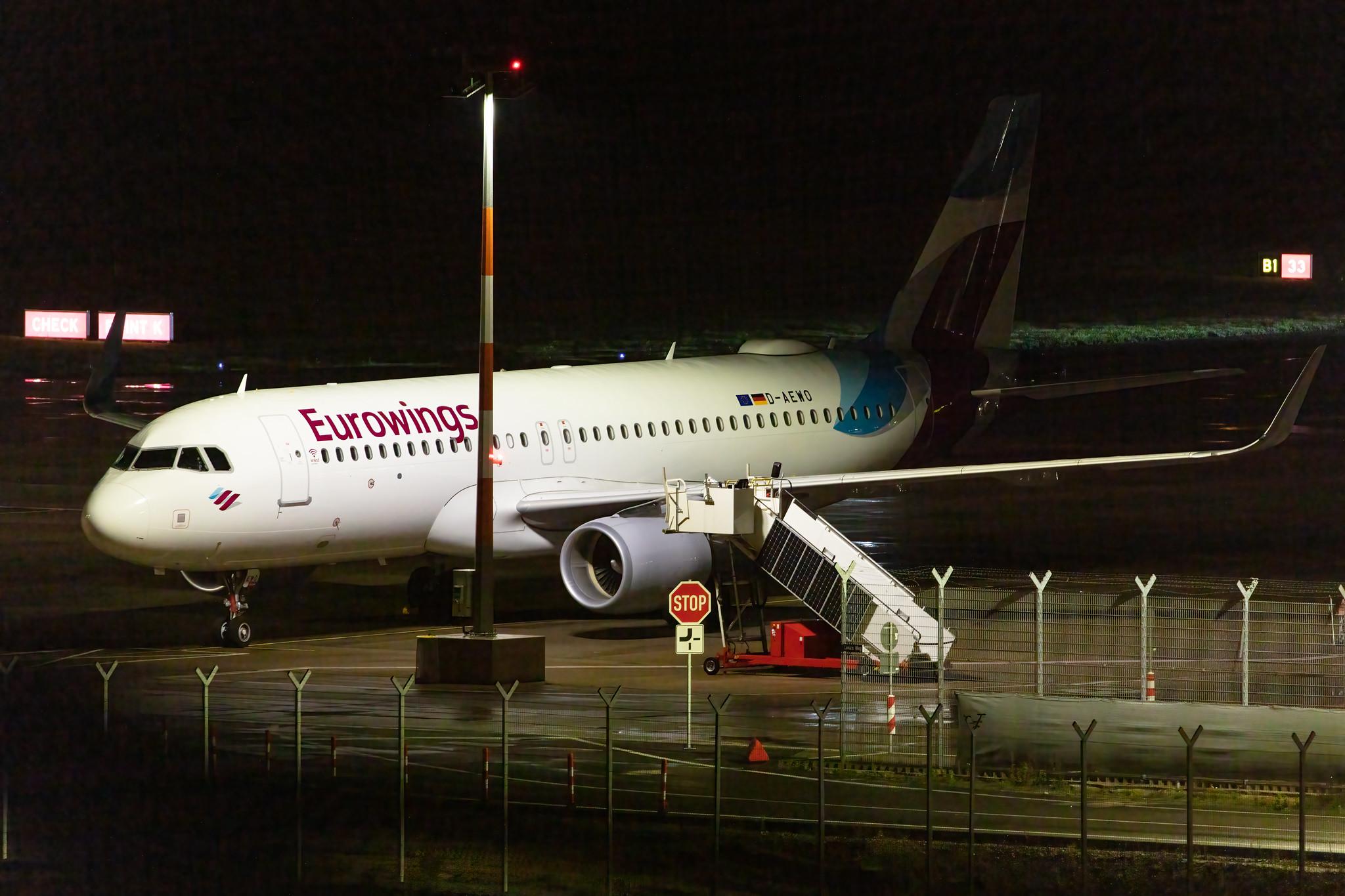 Hamburg Airport: Eurowings (EW / EWG) |  Airbus A320-214 A320 | D-AEWO | MSN 7394