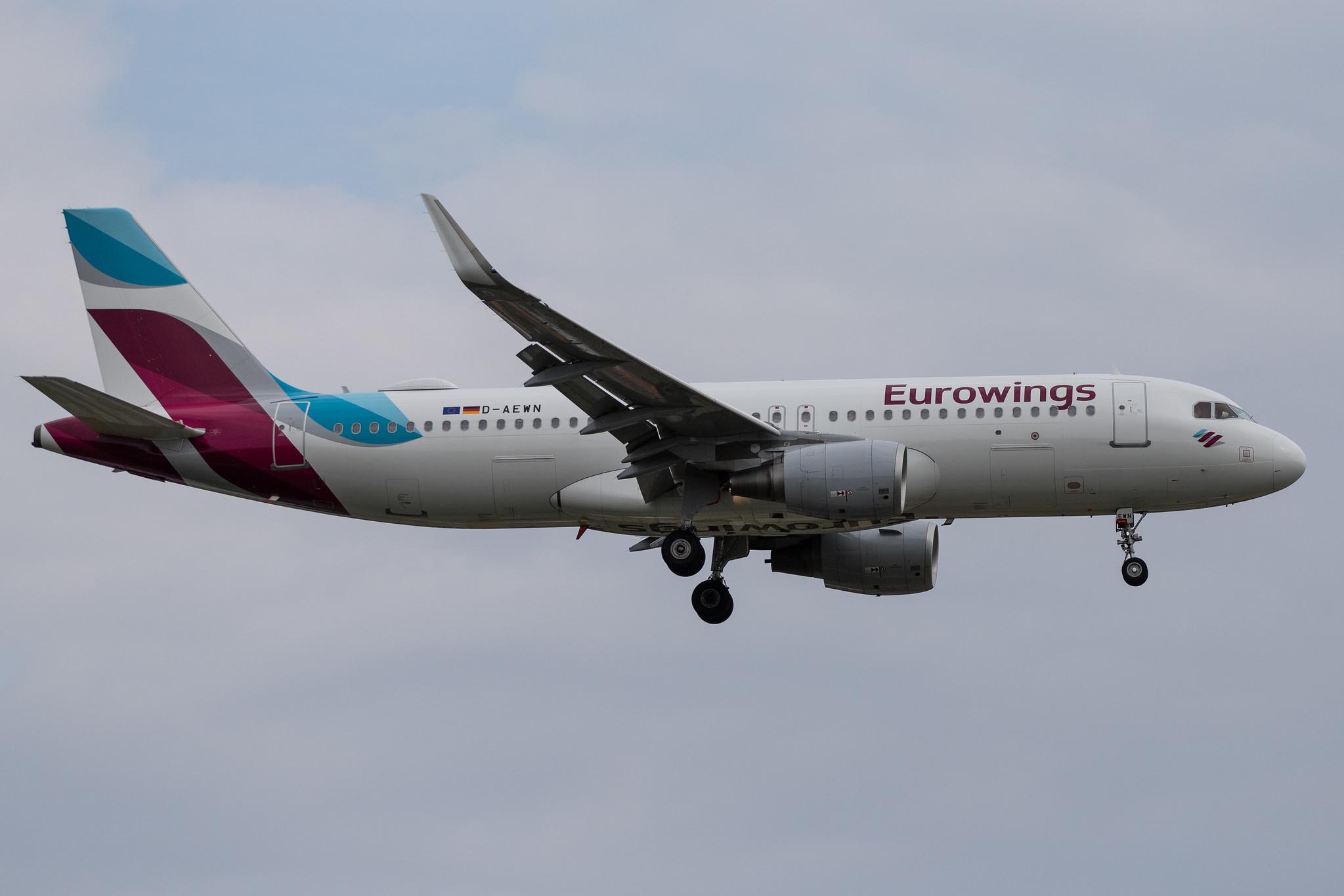 Hamburg Airport: Eurowings (EW / EWG) |  Airbus A320-214 A320 | D-AEWN | MSN 7393