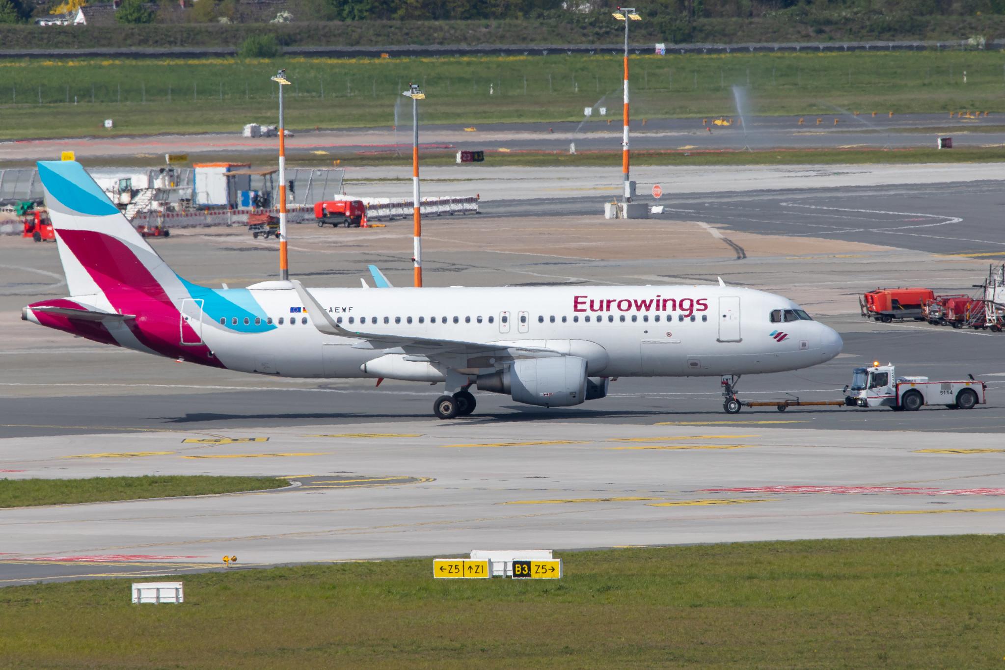 Hamburg Airport: Eurowings (EW / EWG) |  Airbus A320-214 A320 | D-AEWF | MSN 7087