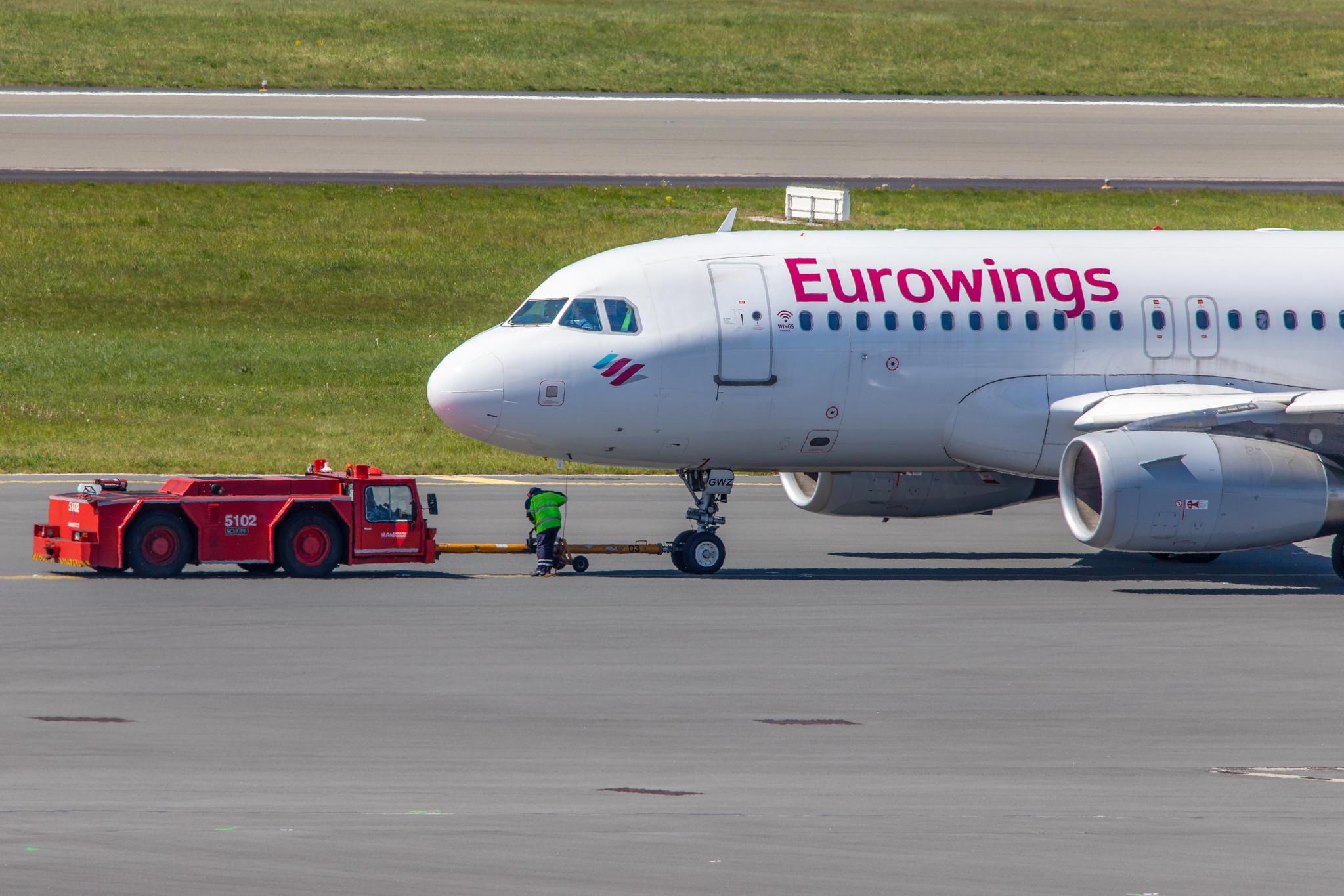 Hamburg Airport: Eurowings (EW / EWG) |  Airbus A319-132 A319 | D-AGWZ | MSN 5978