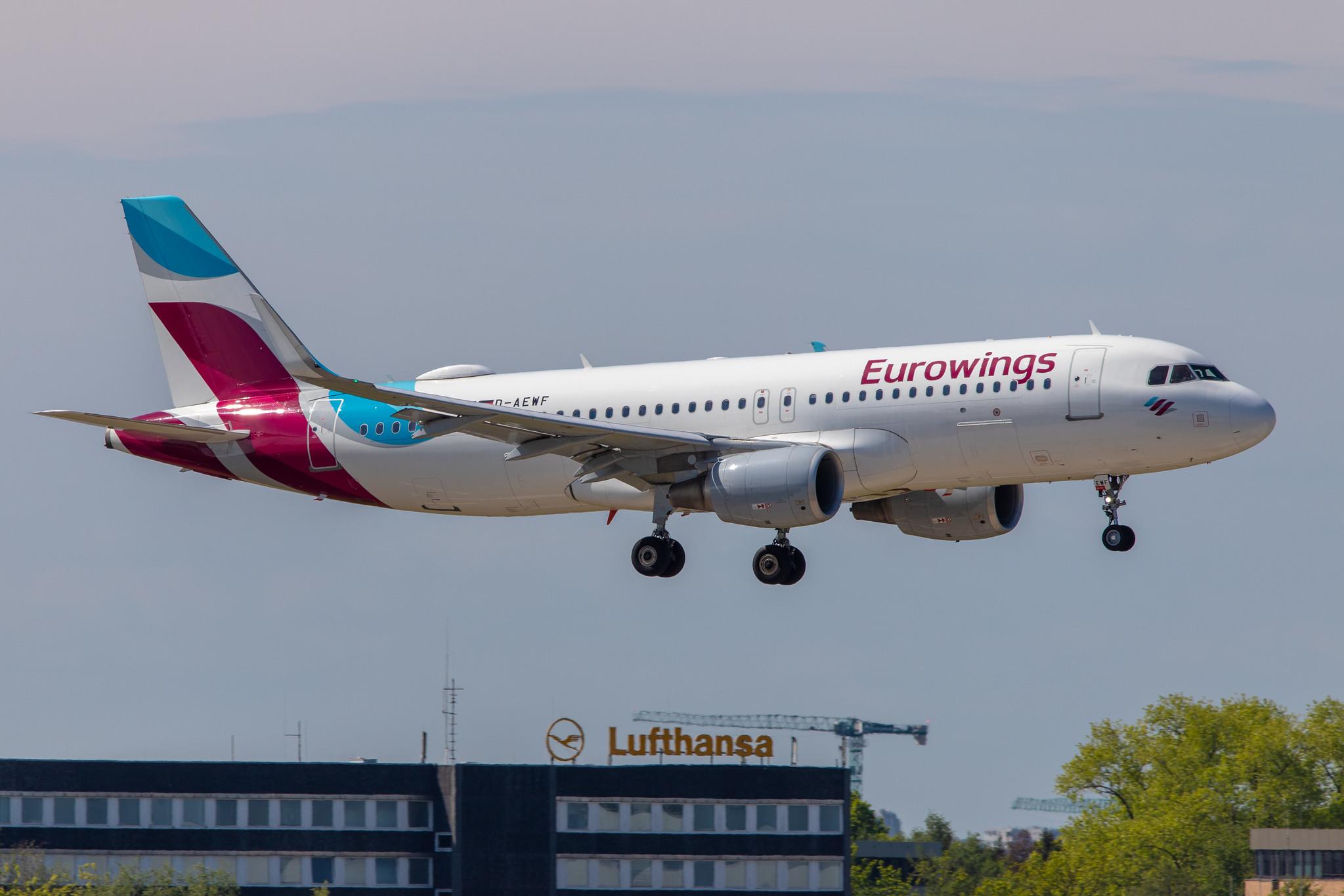 Hamburg Airport: Eurowings (EW / EWG) |  Airbus A320-214 A320 | D-AEWF | MSN 7087