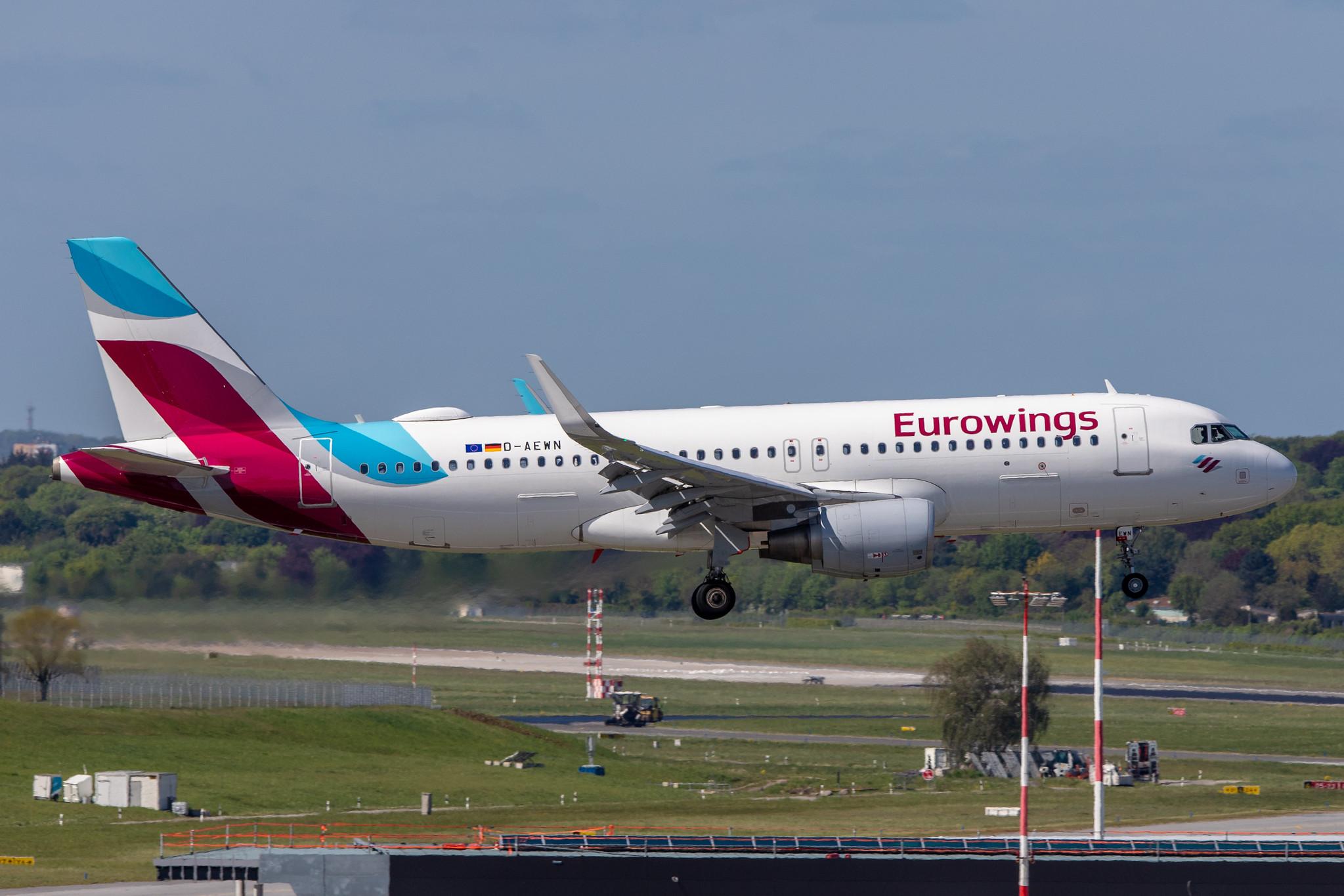 Hamburg Airport: Eurowings (EW / EWG) |  Airbus A320-214 A320 | D-AEWN | MSN 7393