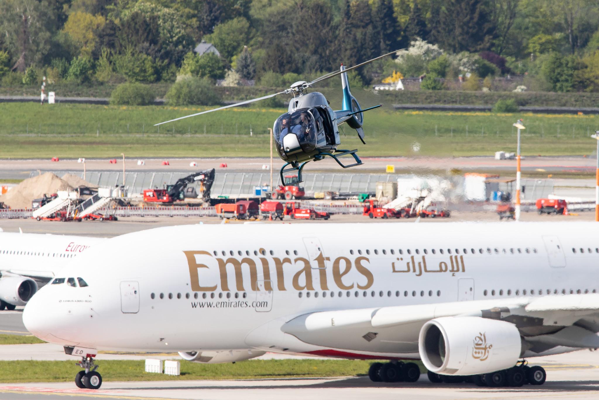Hamburg Airport: Emirates (EK / UAE) |  Airbus A380-861 A388 | A6-EED | MSN 111