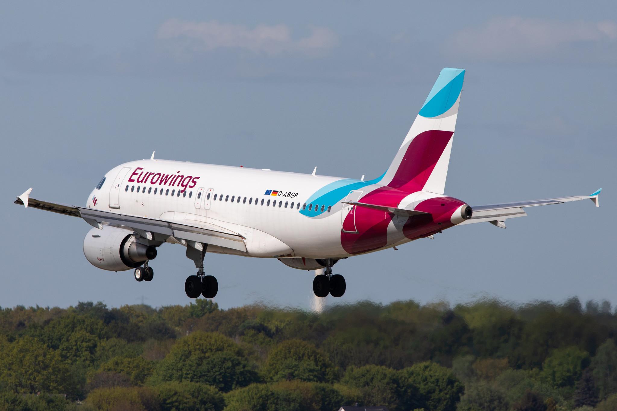 Hamburg Airport: Eurowings (EW / EWG) |  Airbus A319-112 A319 | D-ABGR | MSN 3704