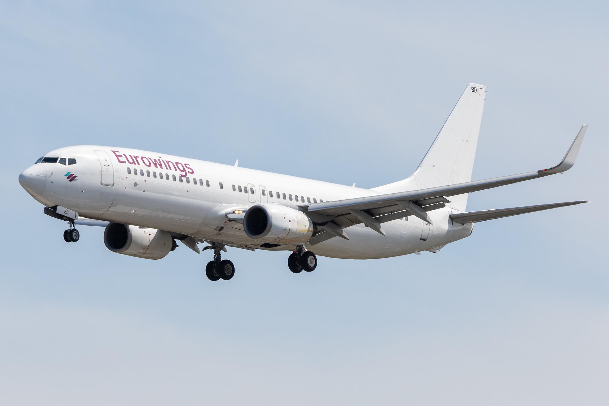 Hamburg Airport: Eurowings (EW / EWG) | Operator: TUI fly |  Boeing 737-86J B738 | D-ABBD | MSN 30880