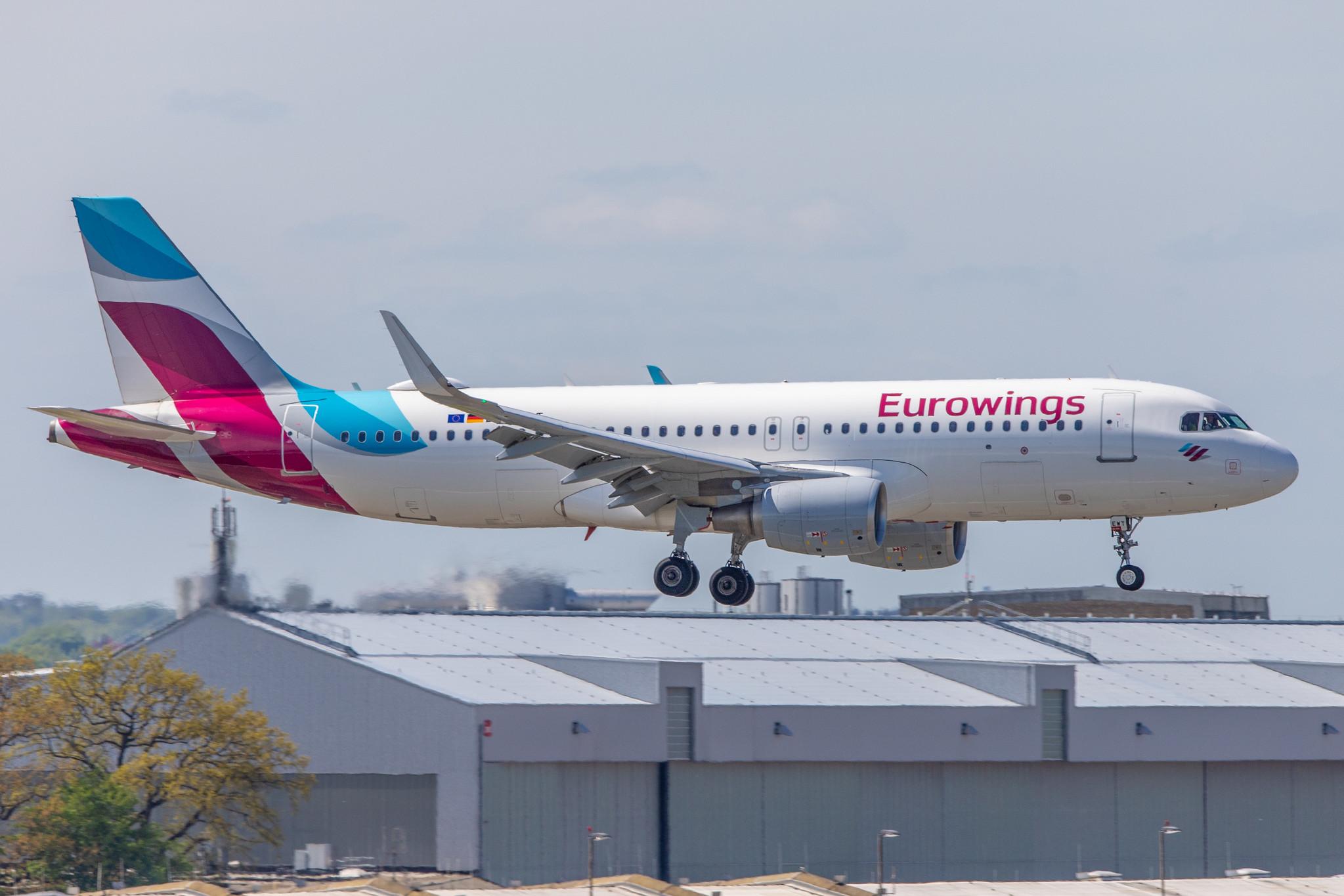 Hamburg Airport: Eurowings (EW / EWG) |  Airbus A320-214 A320 | D-AEWT | MSN 7534