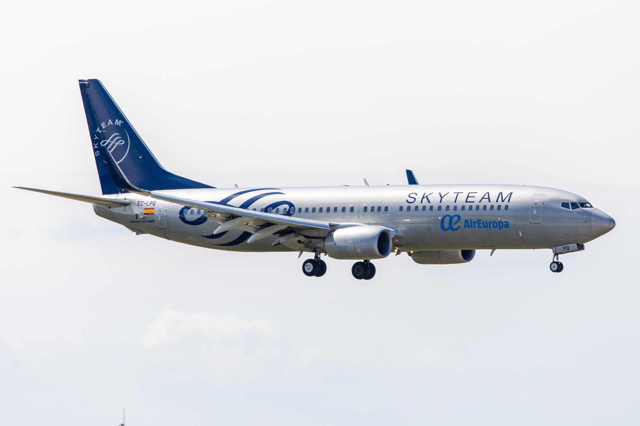 Hamburg Airport: Air Europa (UX / AEA) |  Livery: SkyTeam Livery |  Boeing 737-85P B738 | EC-LPQ | MSN 35496
