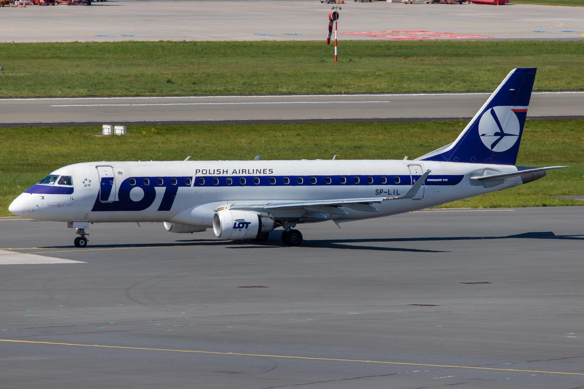 Hamburg Airport: LOT (LO / LOT) |  Embraer E175LR E75S | SP-LIL | MSN 17000306