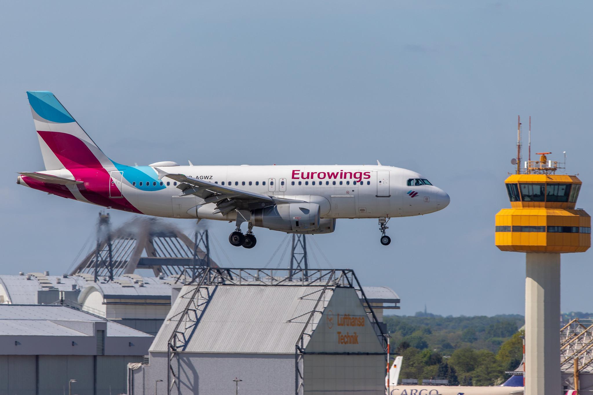 Hamburg Airport: Eurowings (EW / EWG) |  Airbus A319-132 A319 | D-AGWZ | MSN 5978