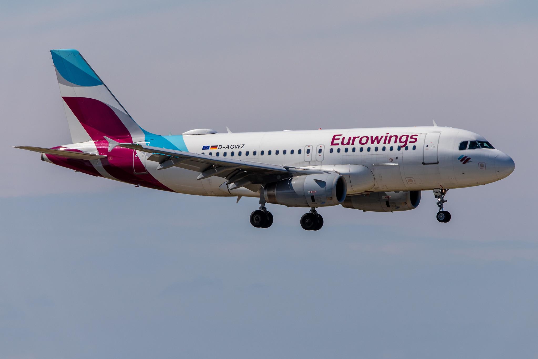 Hamburg Airport: Eurowings (EW / EWG) |  Airbus A319-132 A319 | D-AGWZ | MSN 5978