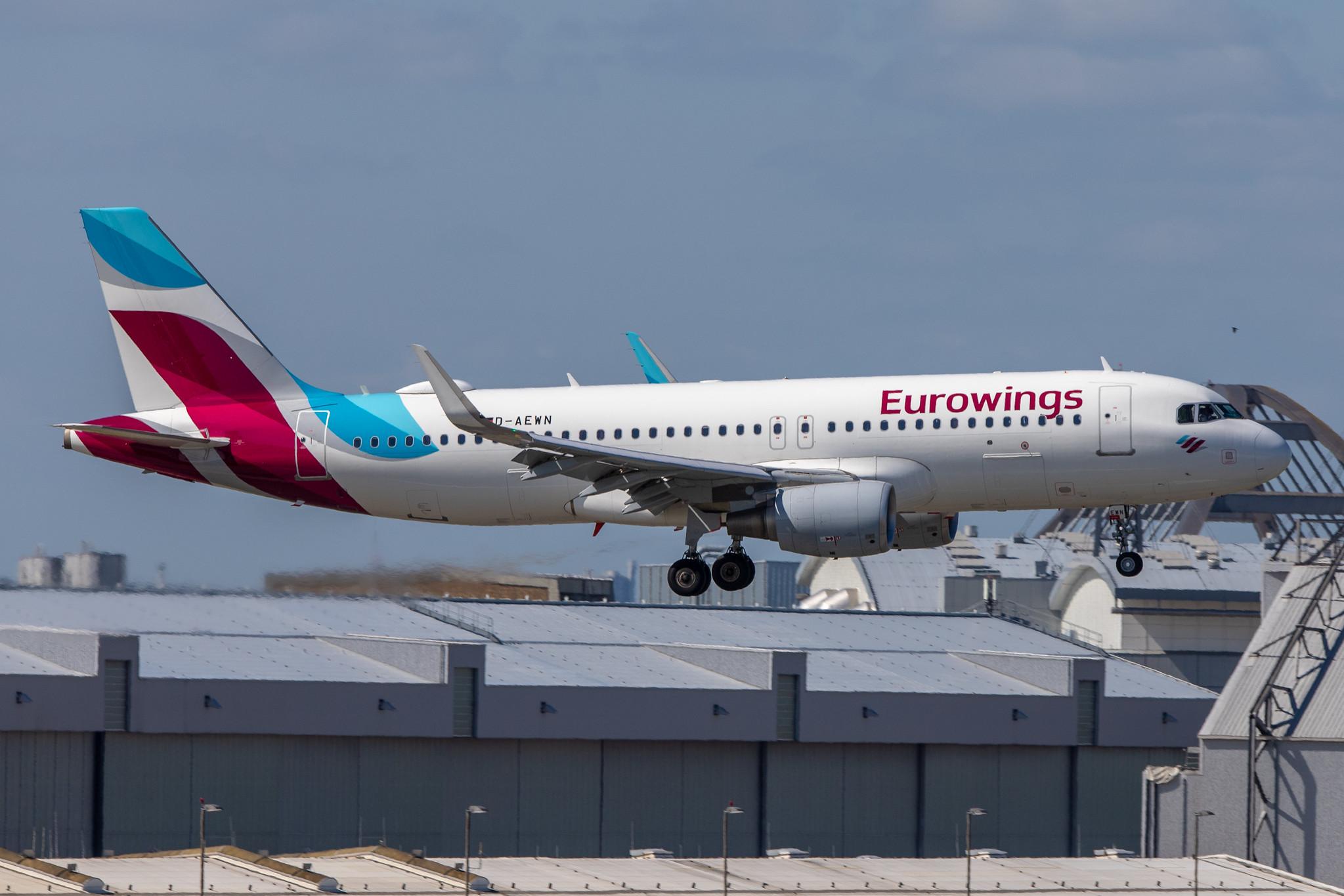 Hamburg Airport: Eurowings (EW / EWG) |  Airbus A320-214 A320 | D-AEWN | MSN 7393