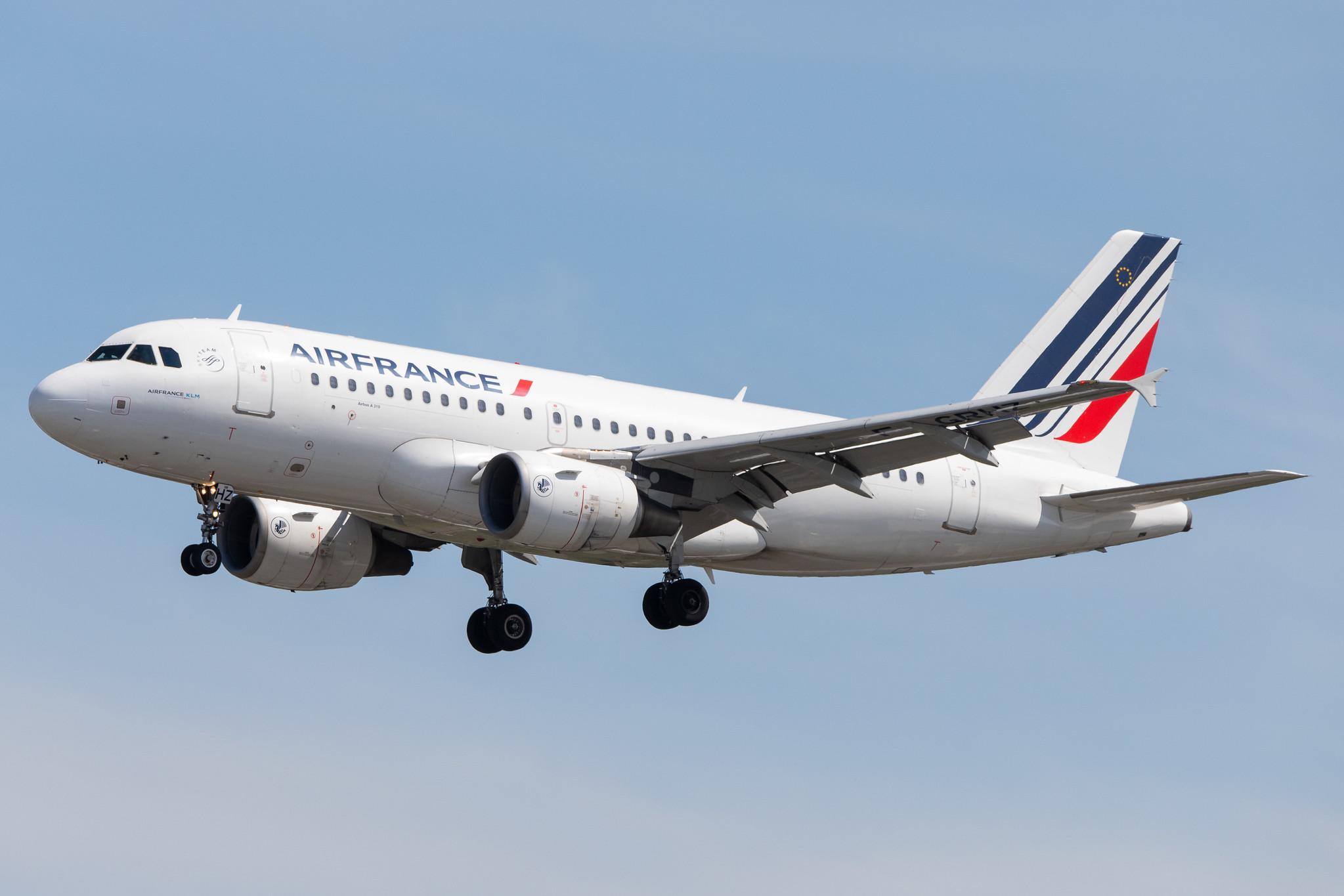 Hamburg Airport: Air France (AF / AFR) |  Airbus A319-111 A319 | F-GRHZ | MSN 1622