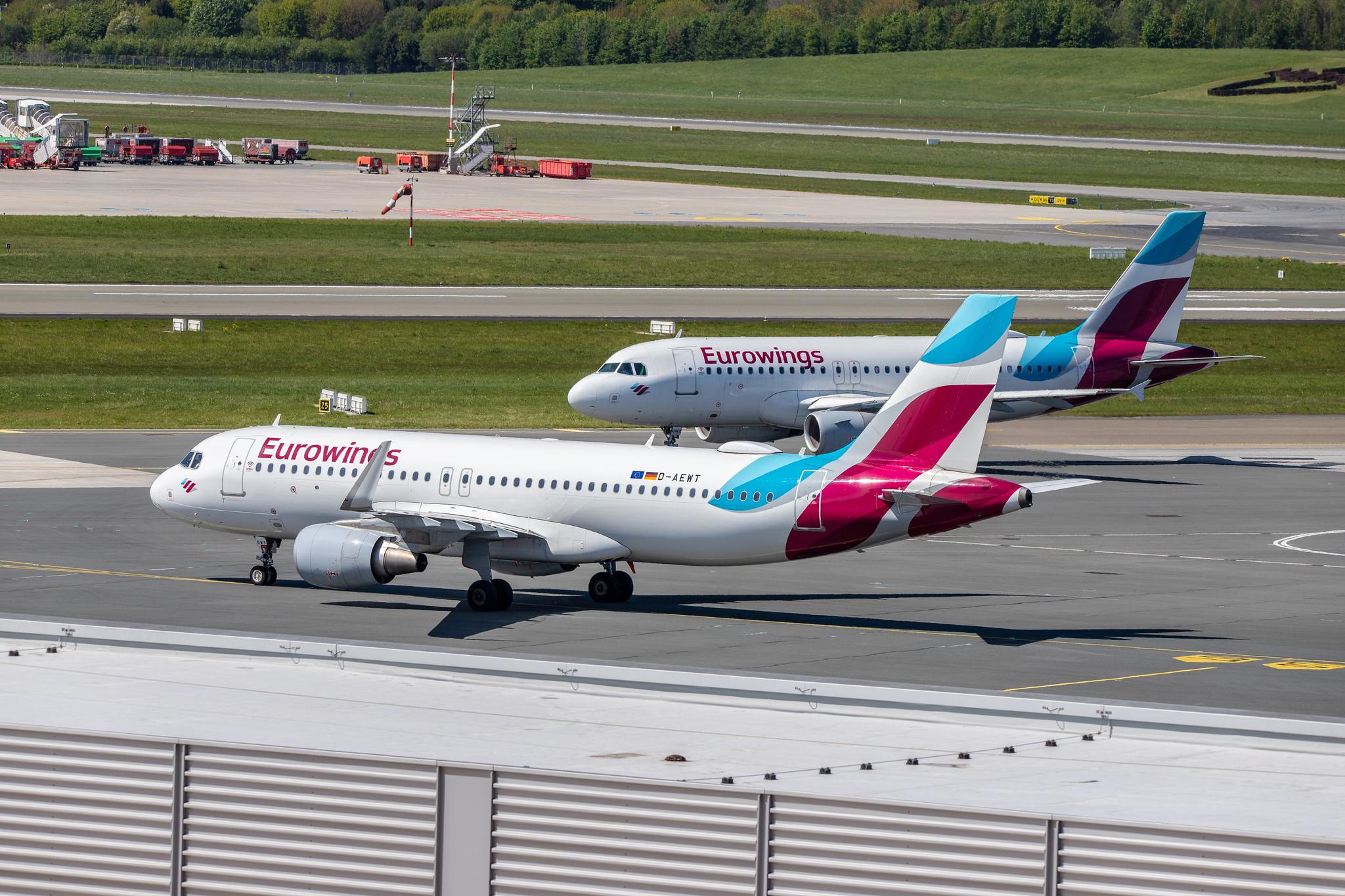 Hamburg Airport: Eurowings (EW / EWG) |  Airbus A320-214 A320 | D-AEWT | MSN 7534