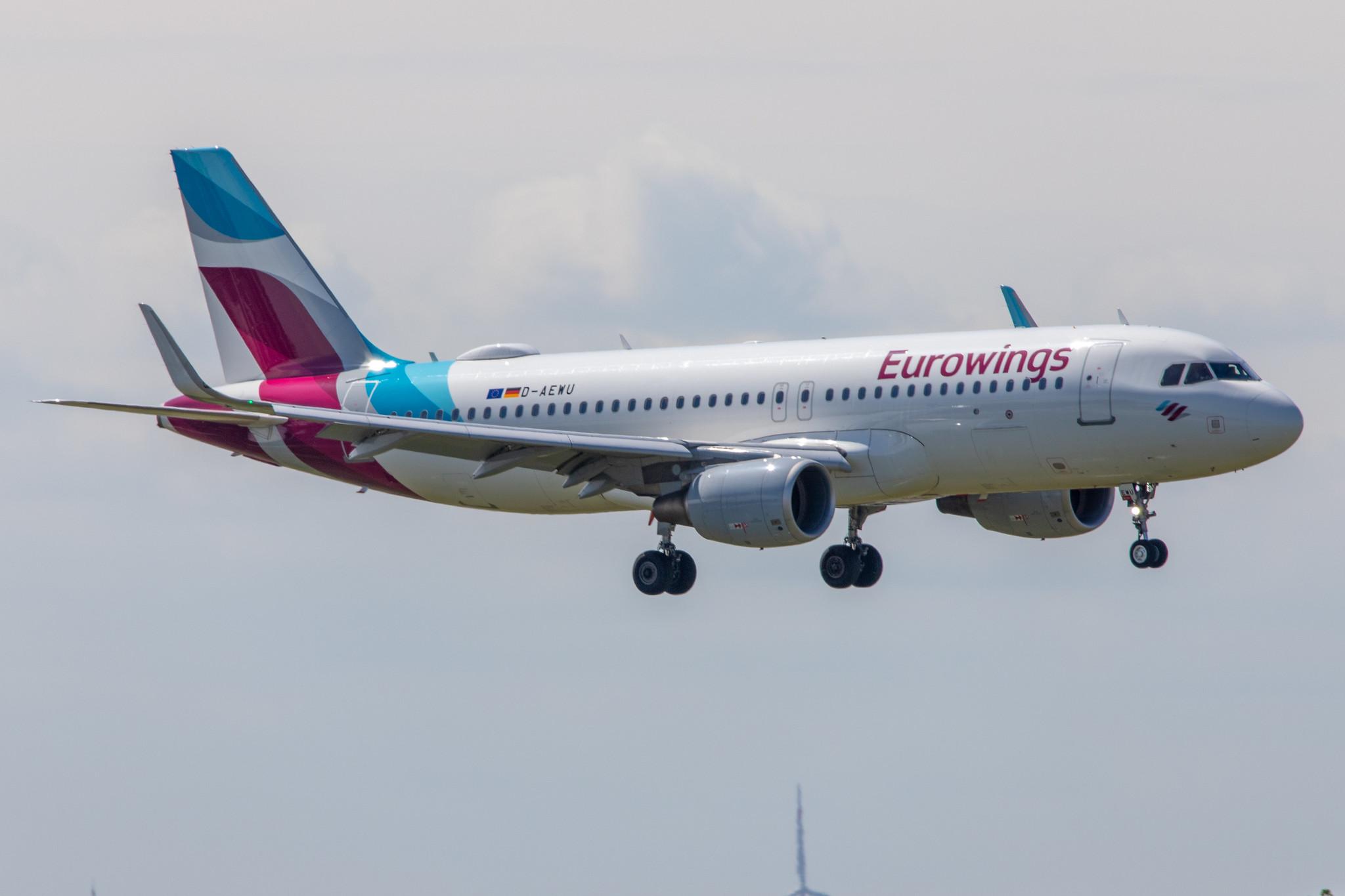 Hamburg Airport: Eurowings (EW / EWG) |  Airbus A320-214 A320 | D-AEWU | MSN 7513