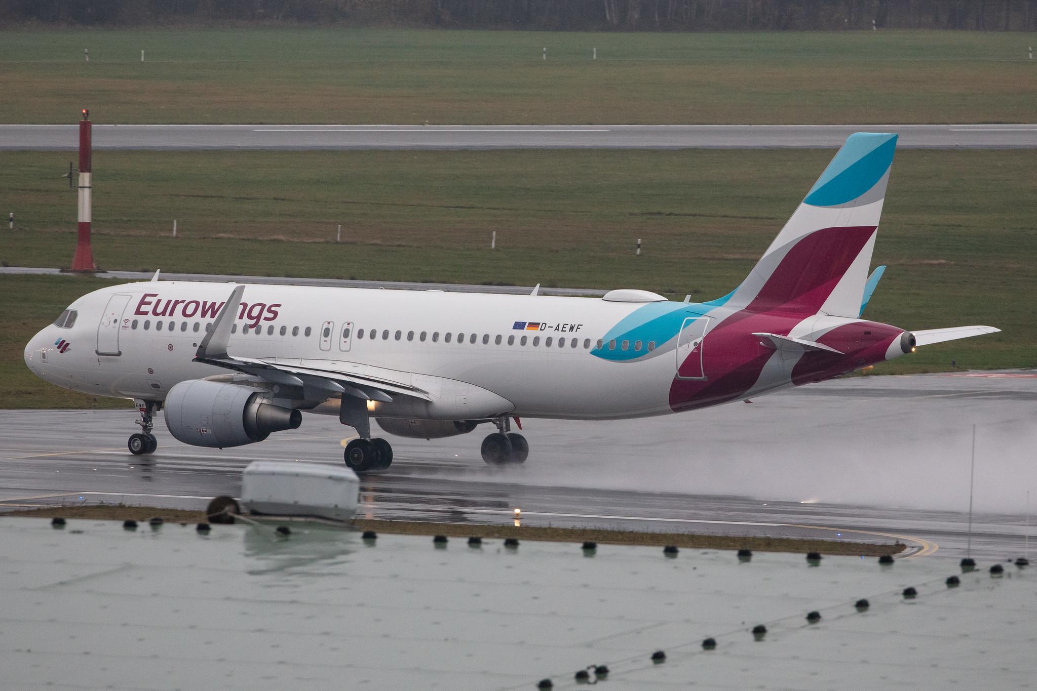 Hamburg Airport: Eurowings (EW / EWG) |  Airbus A320-214 A320 | D-AEWF | MSN 7087