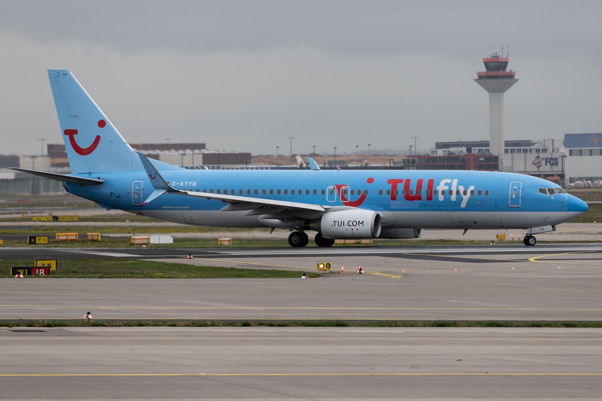 Frankfurt Airport: TUI (X3 / TUI) | Operator: TUI fly |  Boeing 737-8K5 B738 | D-ATYH | MSN 38097