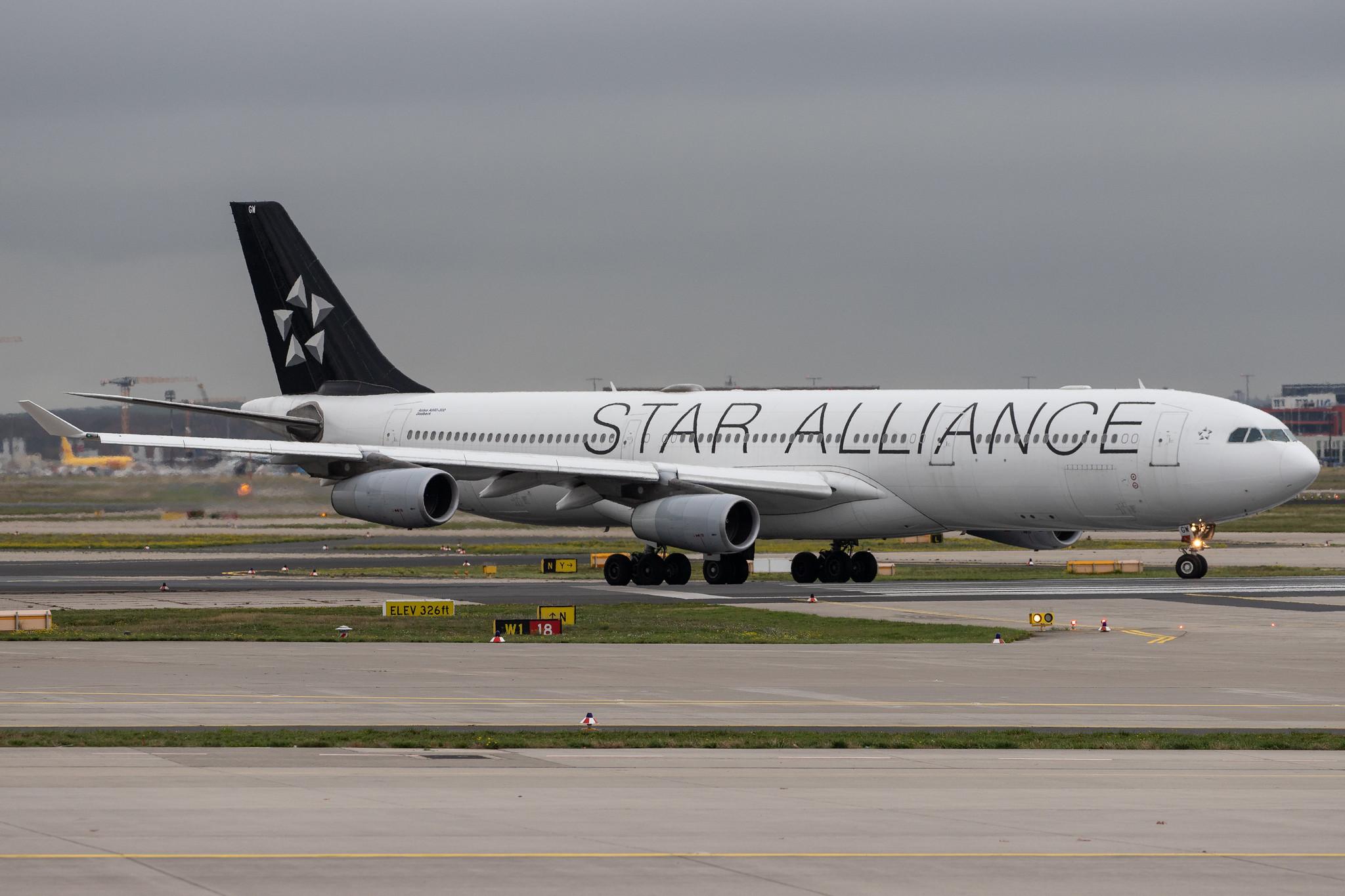 Frankfurt Airport: Lufthansa (LH / DLH) |  Livery: Star Alliance Livery | Operator: Lufthansa CityLine |  Airbus A340-313 A343 | D-AIGW | MSN 0327