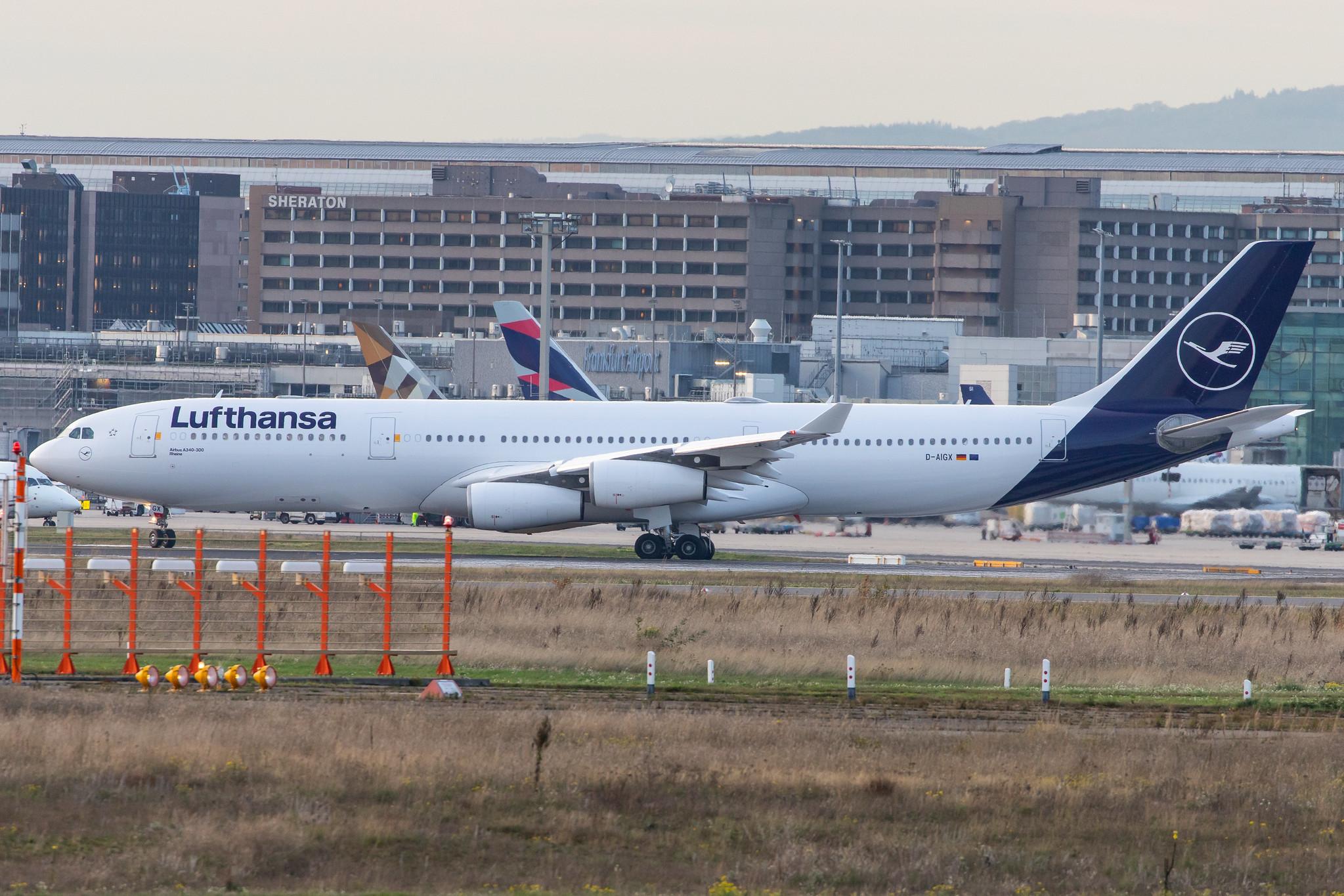 Frankfurt Airport: Lufthansa (LH / DLH) |  Airbus A340-313 A343 | D-AIGX | MSN 0354