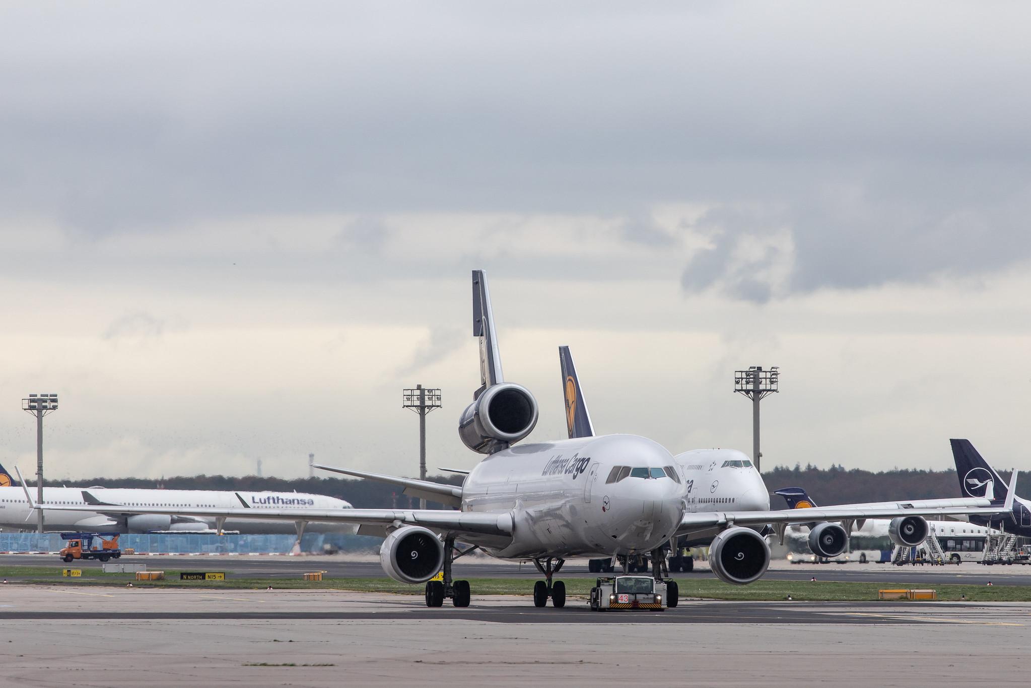 Frankfurt Airport: Lufthansa Cargo (/ GEC) |  McDonnell Douglas MD-11F MD11 | D-ALCC | MSN 48783