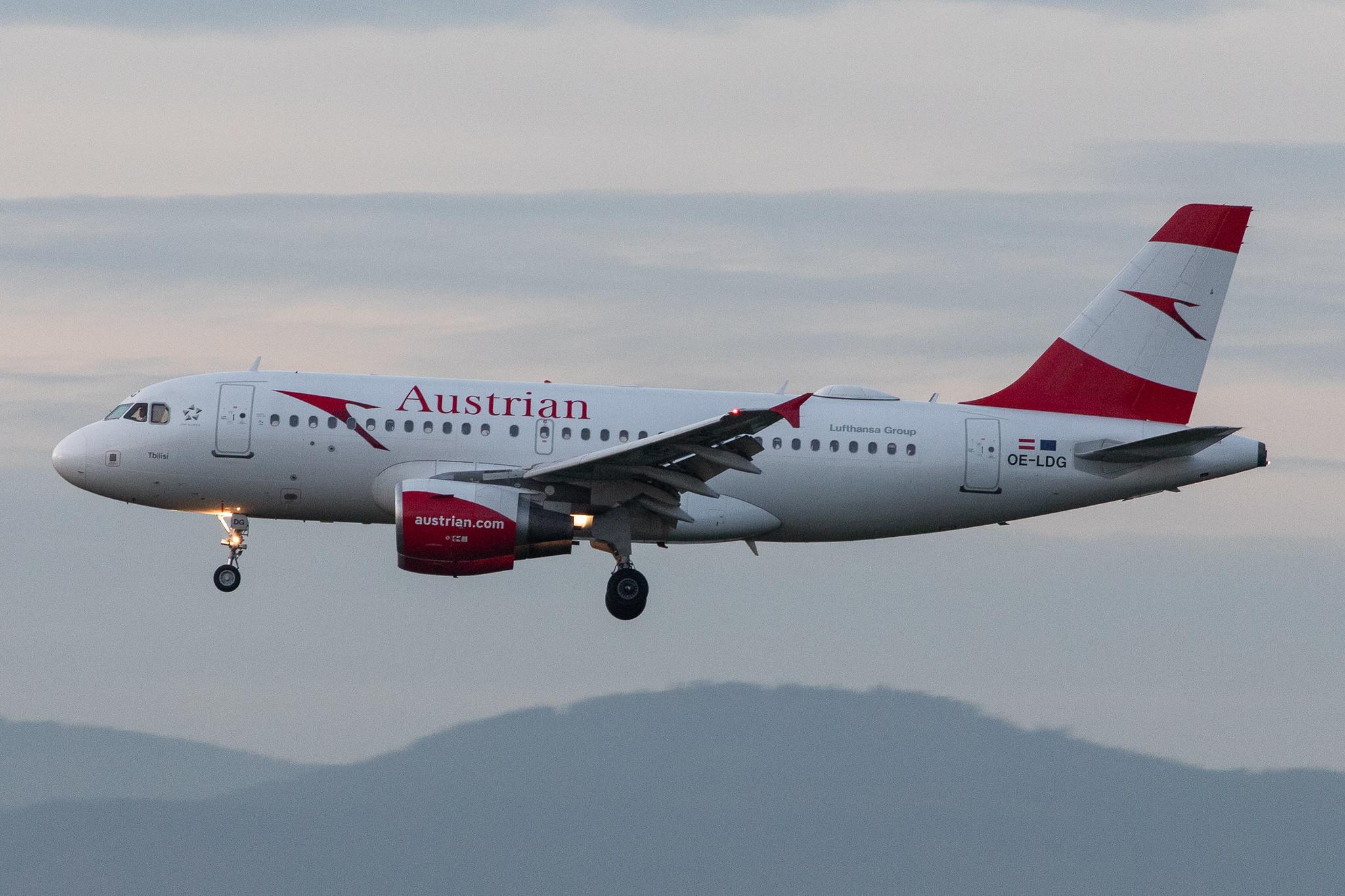 Frankfurt Airport: Austrian Airlines (OS / AUA) |  Airbus A319-112 A319 | OE-LDG | MSN 2652