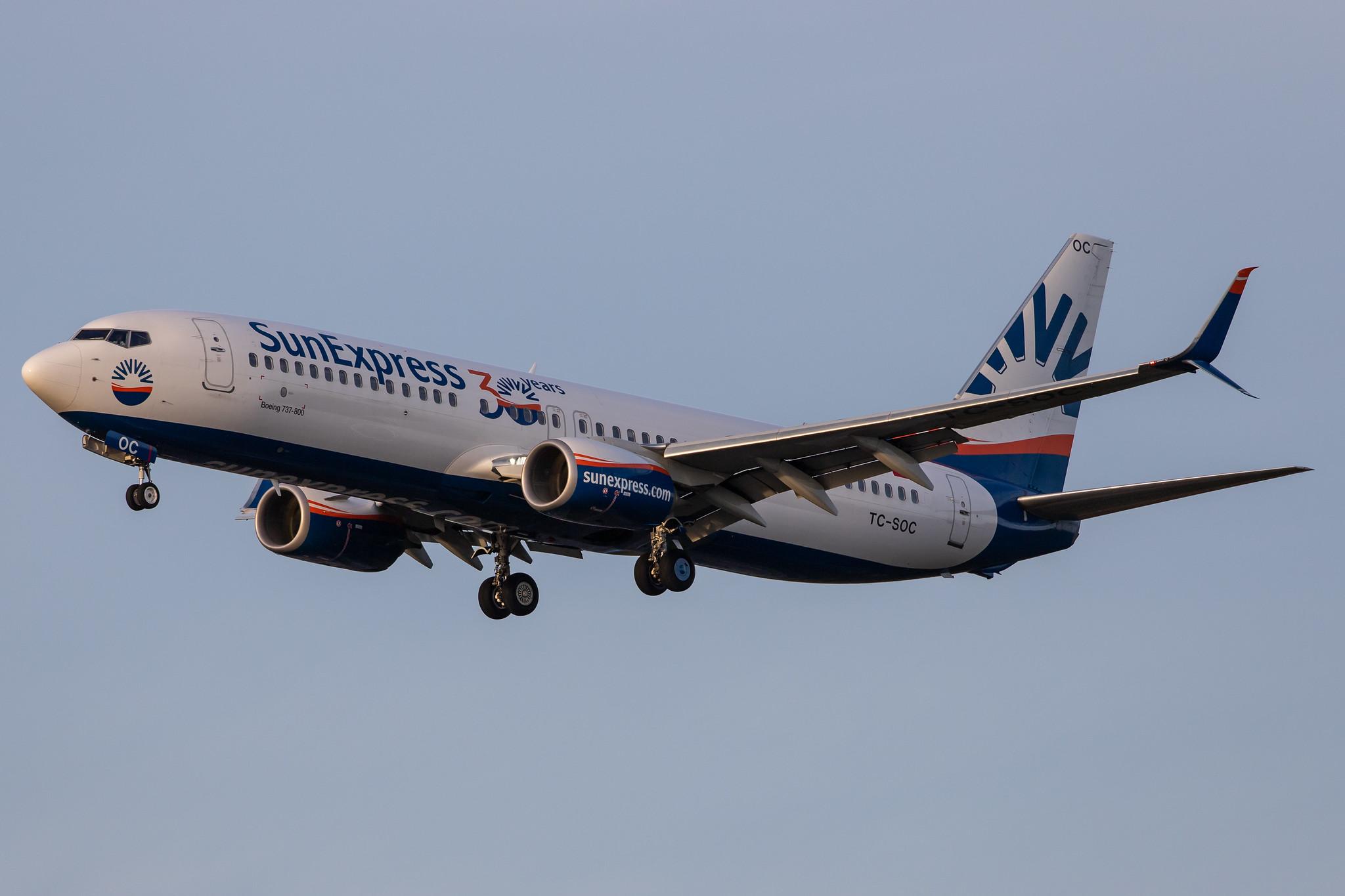 Frankfurt Airport: SunExpress (XQ / SXS) |  Boeing 737-8HC B738 | TC-SOC | MSN 61333