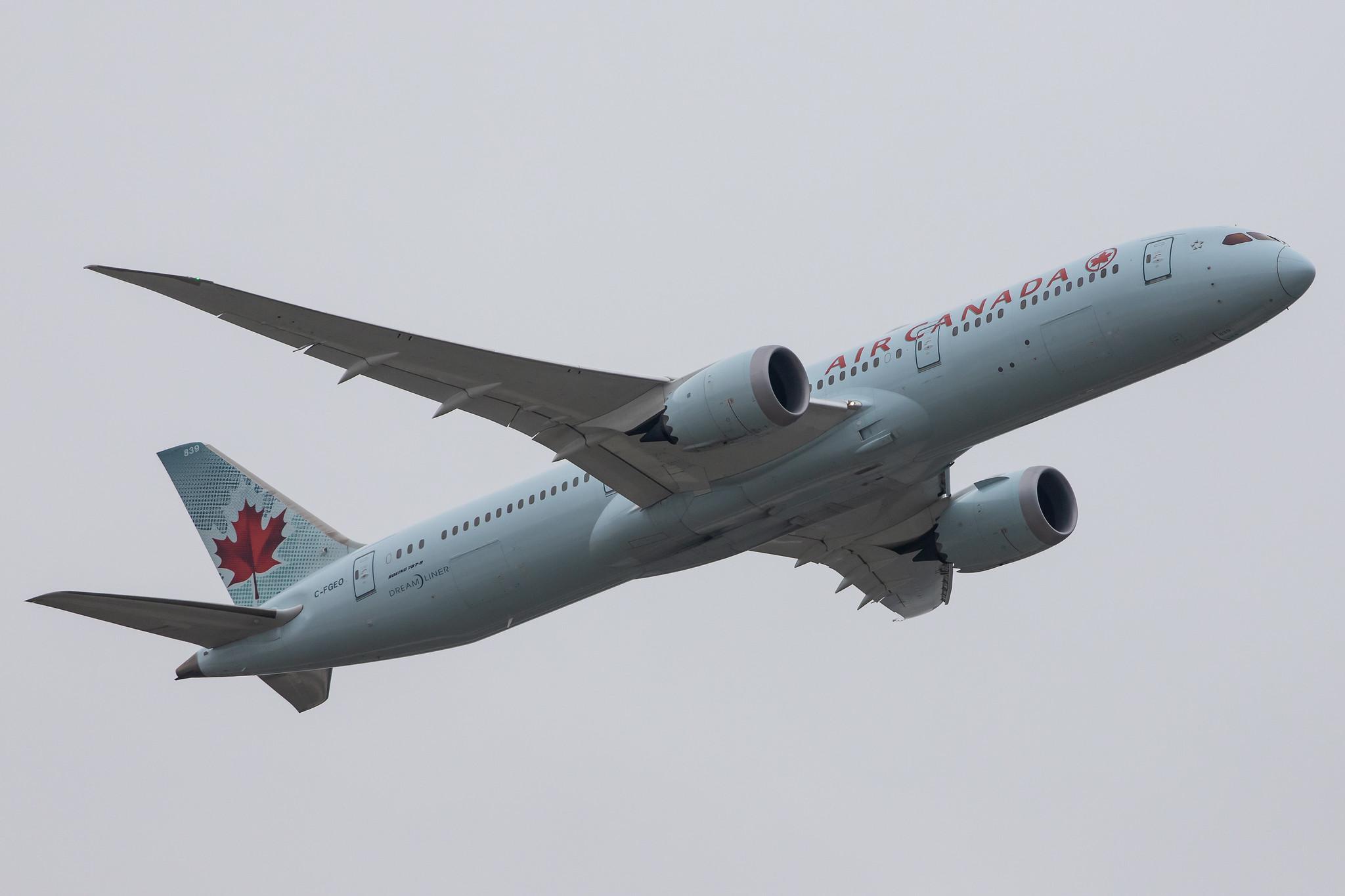 Frankfurt Airport: Air Canada (AC / ACA) |  Boeing 787-9 Dreamliner B789 | C-FGEO | MSN 37180