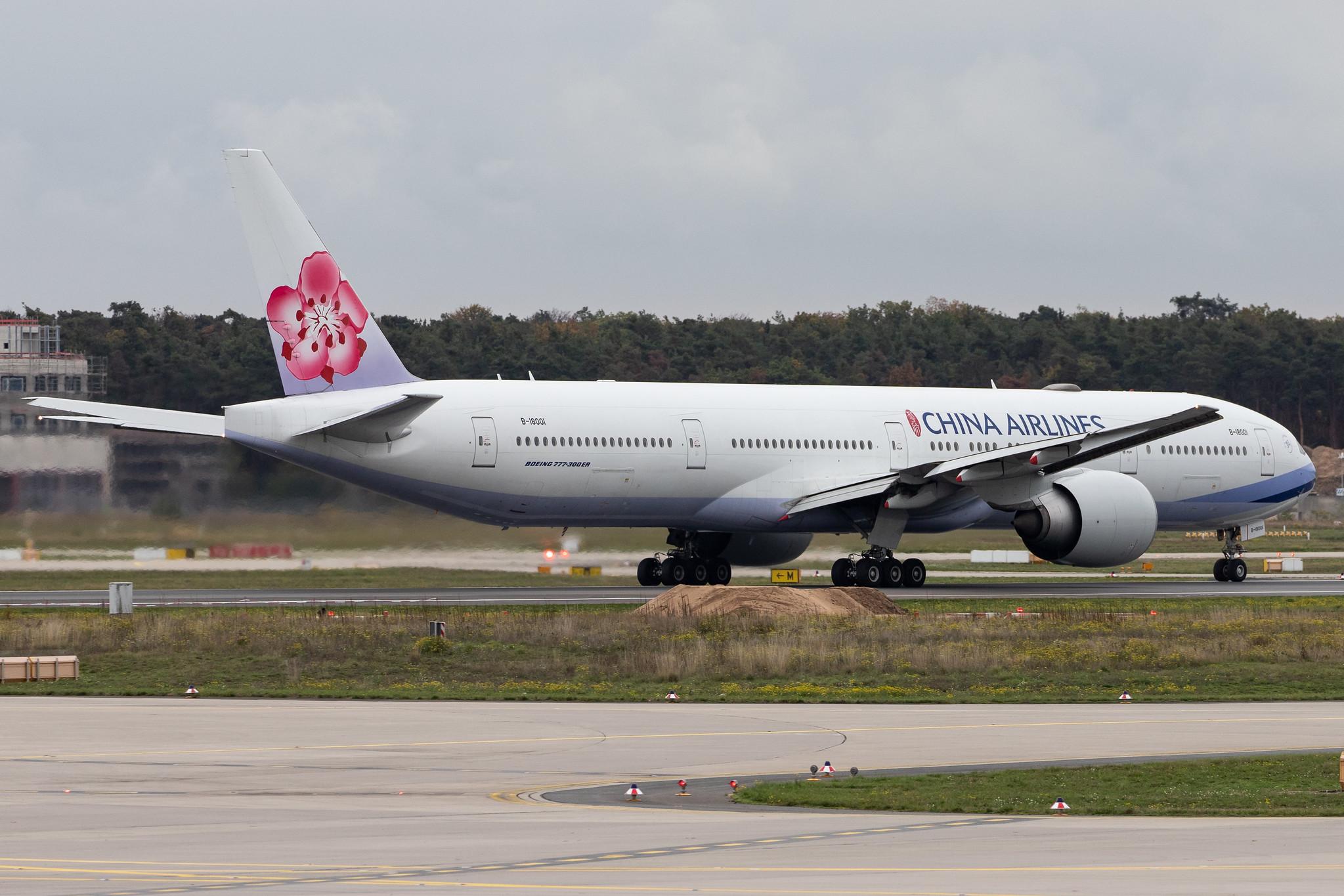 Frankfurt Airport: China Airlines (CI / CAL) |  Boeing 777-309(ER) B77W | B-18001 | MSN 43978