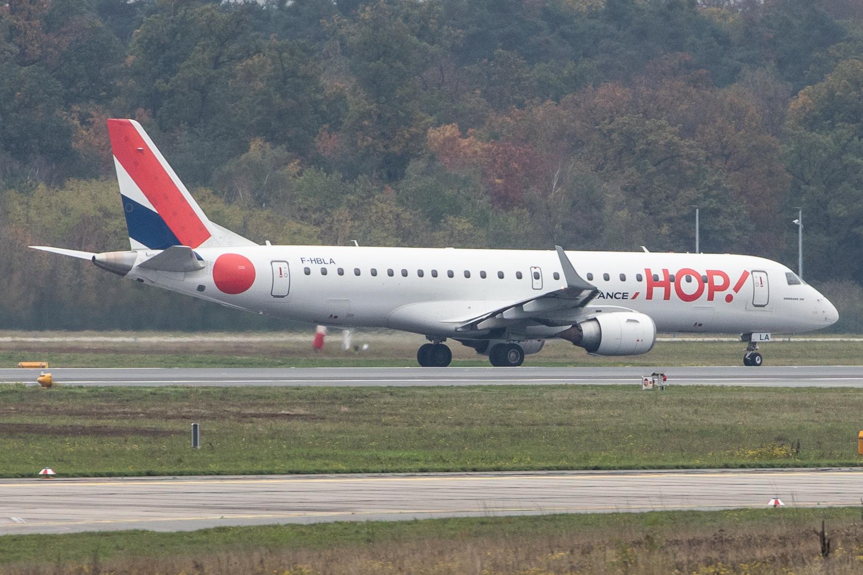 Frankfurt Airport: Air France (AF / AFR) | Operator: Air France Hop |  Embraer E190LR E190 | F-HBLA | MSN 19000051