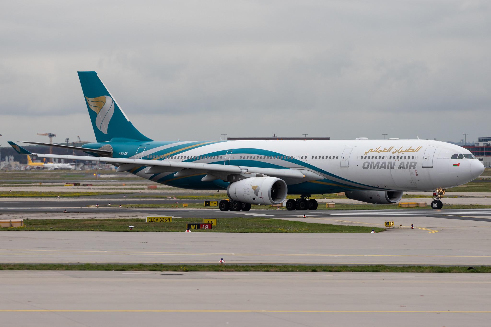Frankfurt Airport: Oman Air (WY / OMA) |  Airbus A330-343 A333 | A4O-DB | MSN 1044