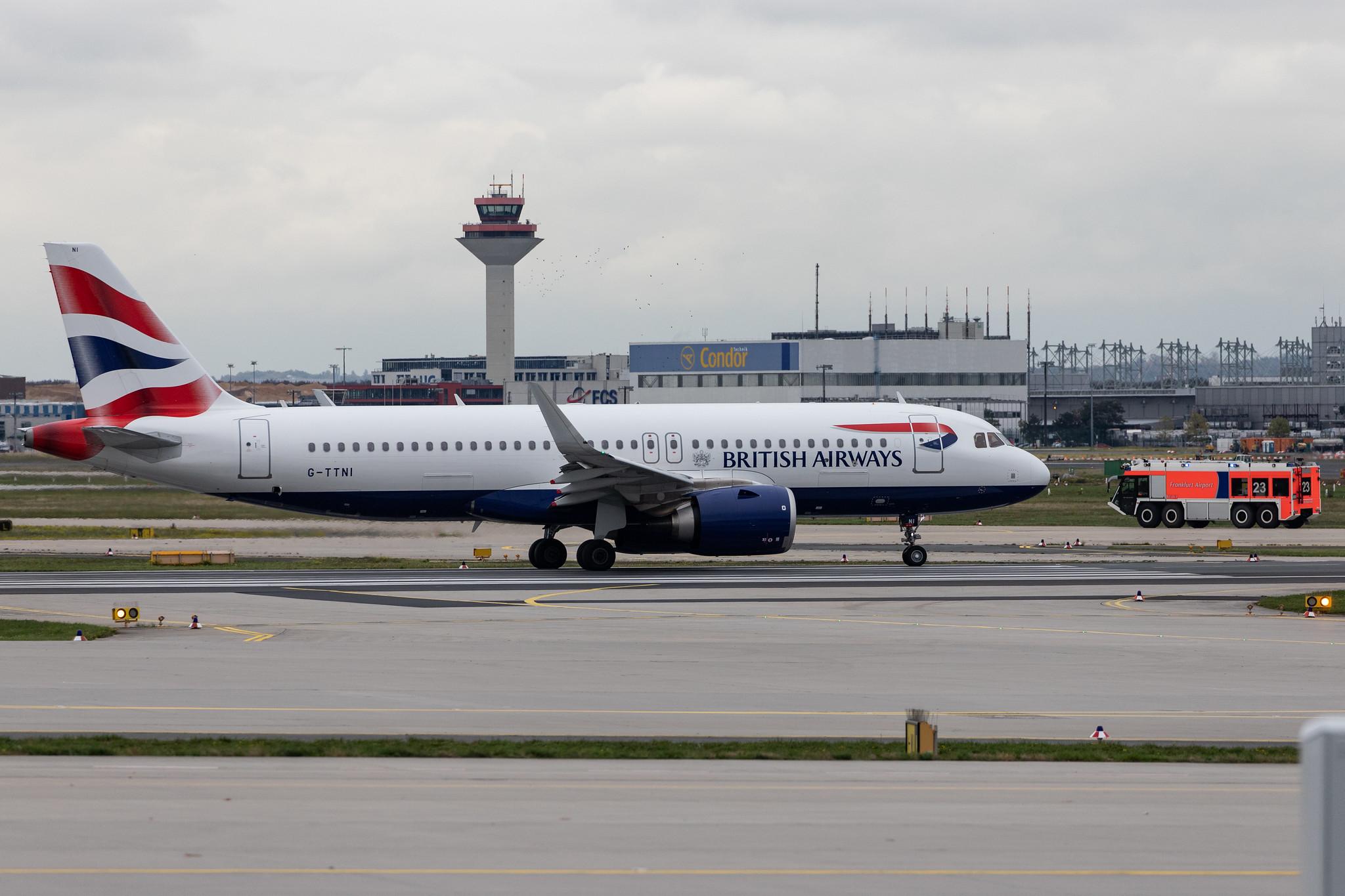Frankfurt Airport: British Airways (BA / BAW) |  Airbus A320-251N A20N | G-TTNI | MSN 8767