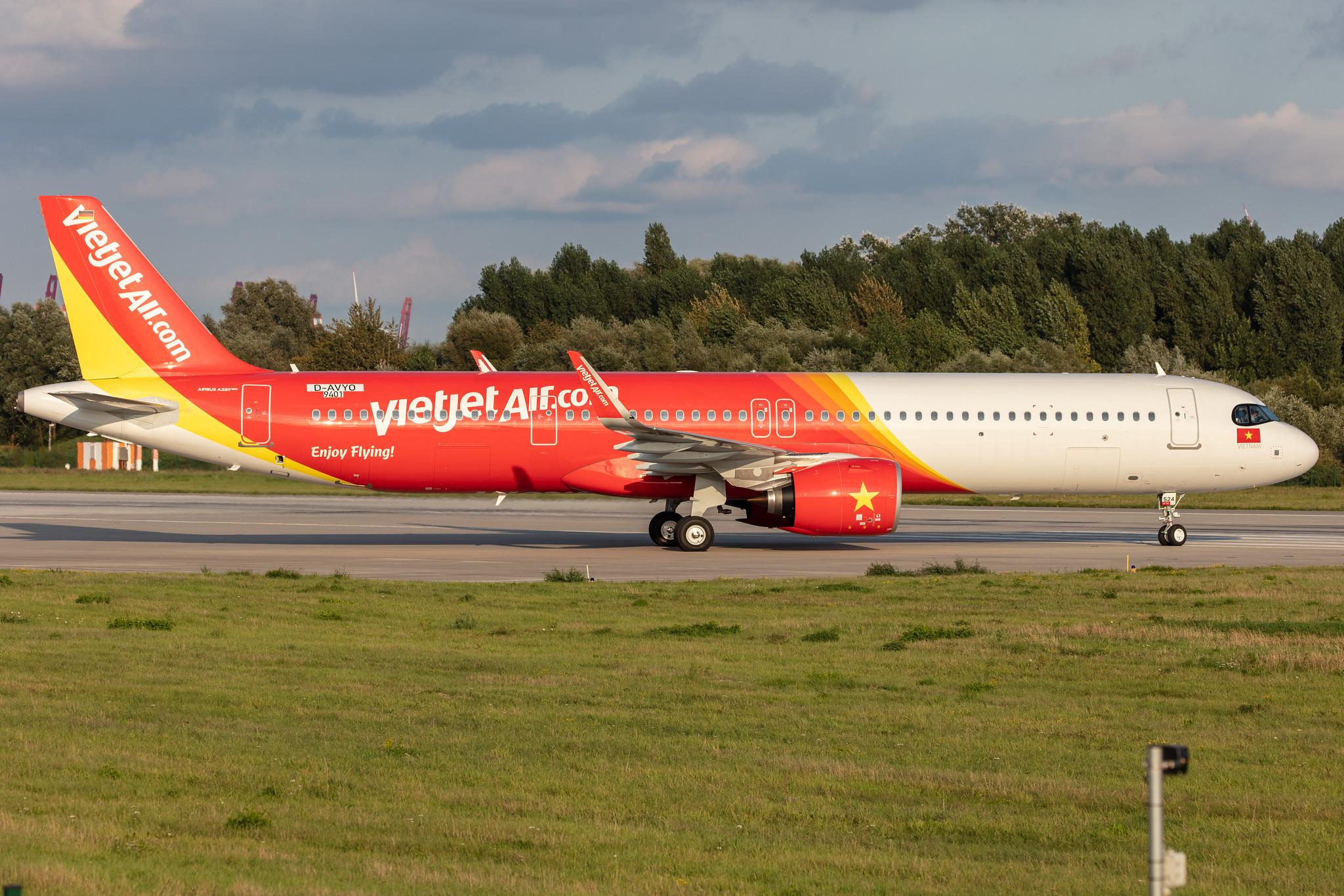 Hamburg Finkenwerder: VietJetAir (VJ / VJC) |  Airbus A321-271NX A21N | D-AVYO (VN-A524) | MSN 9401