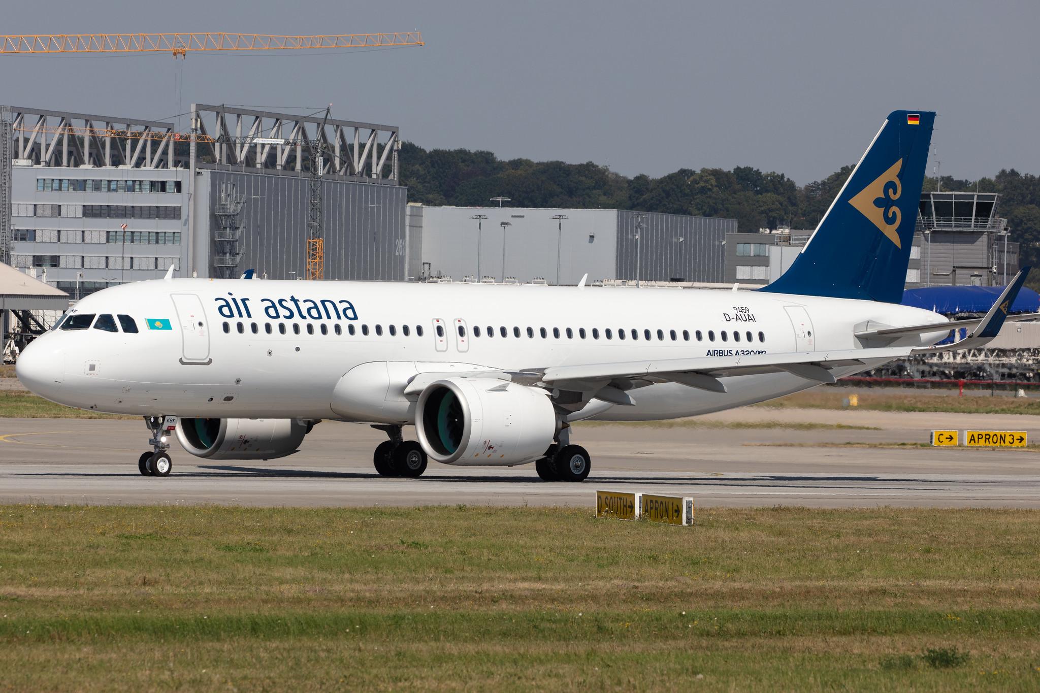 Hamburg Finkenwerder: Air Astana (KC / KZR) |  Airbus A320-271N A20N | D-AUAI (P4-KBK ) | MSN 9459