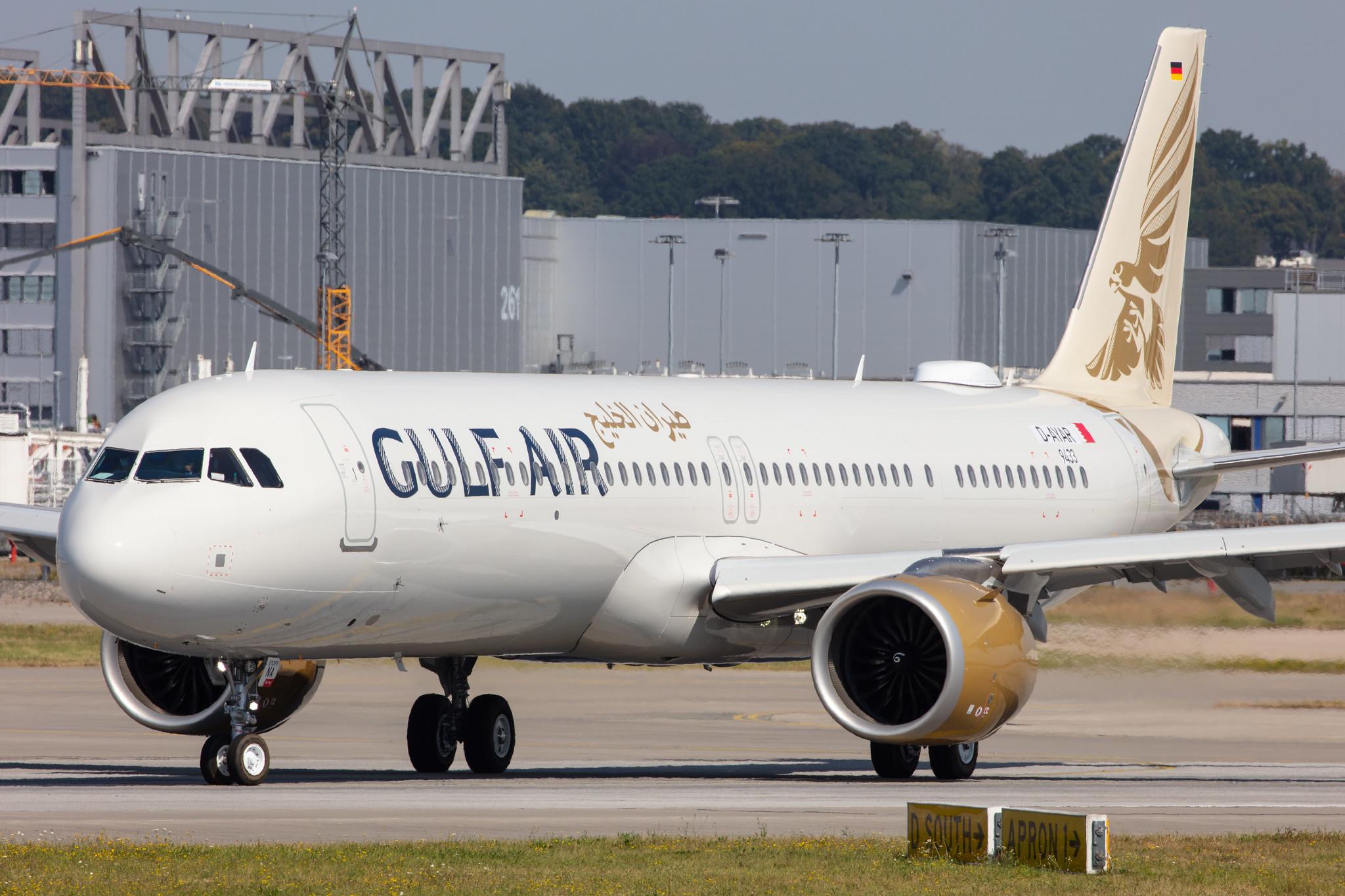 Hamburg Finkenwerder: Gulf Air (GF / GFA) |  Airbus A321-253NX A21N | D-AYAR (A9C-NA) | MSN 9433