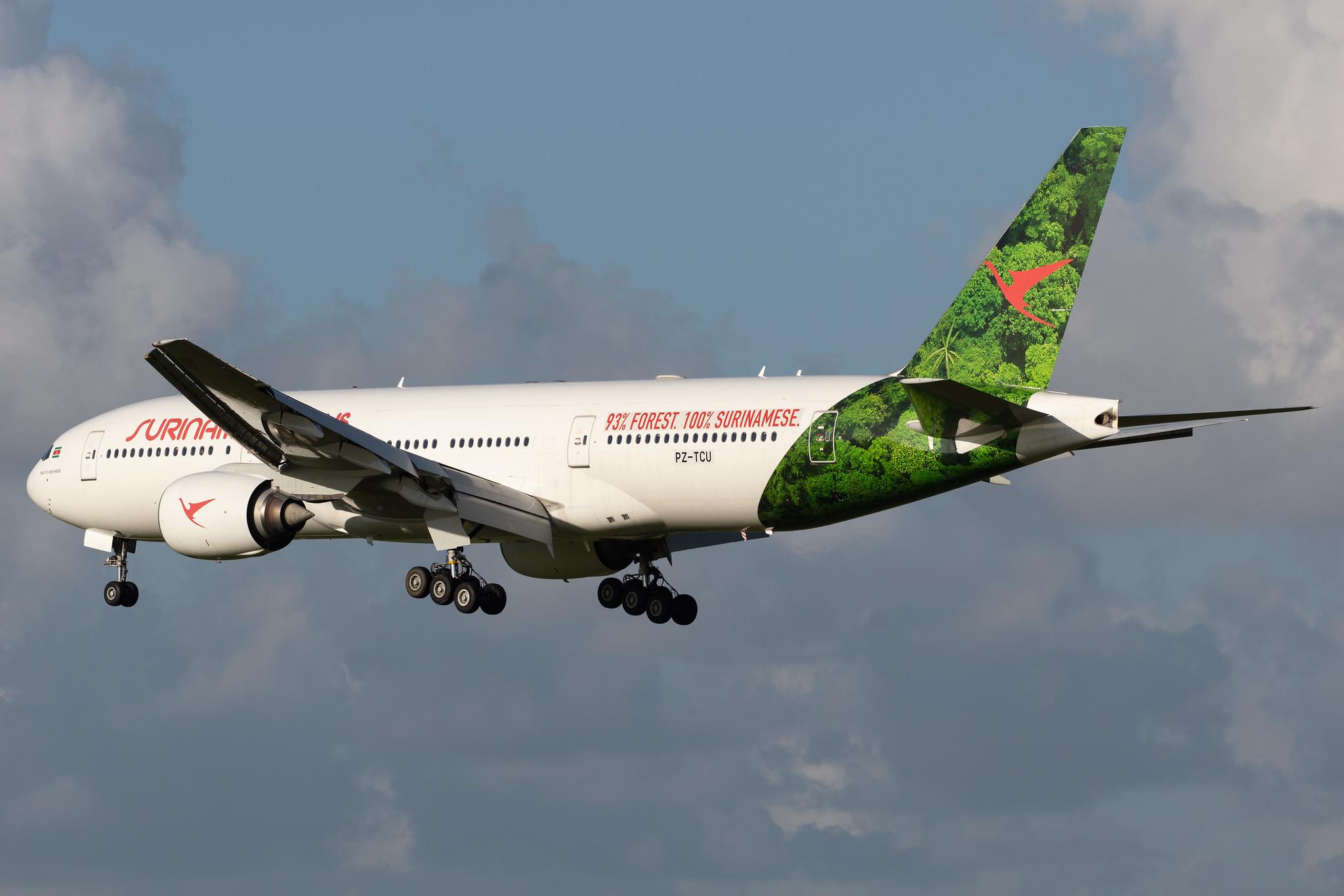 Amsterdam Airport Schiphol: Surinam Airways (PY / SLM) |  Boeing 777-212(ER) B772 | PZ-TCU | MSN 32336