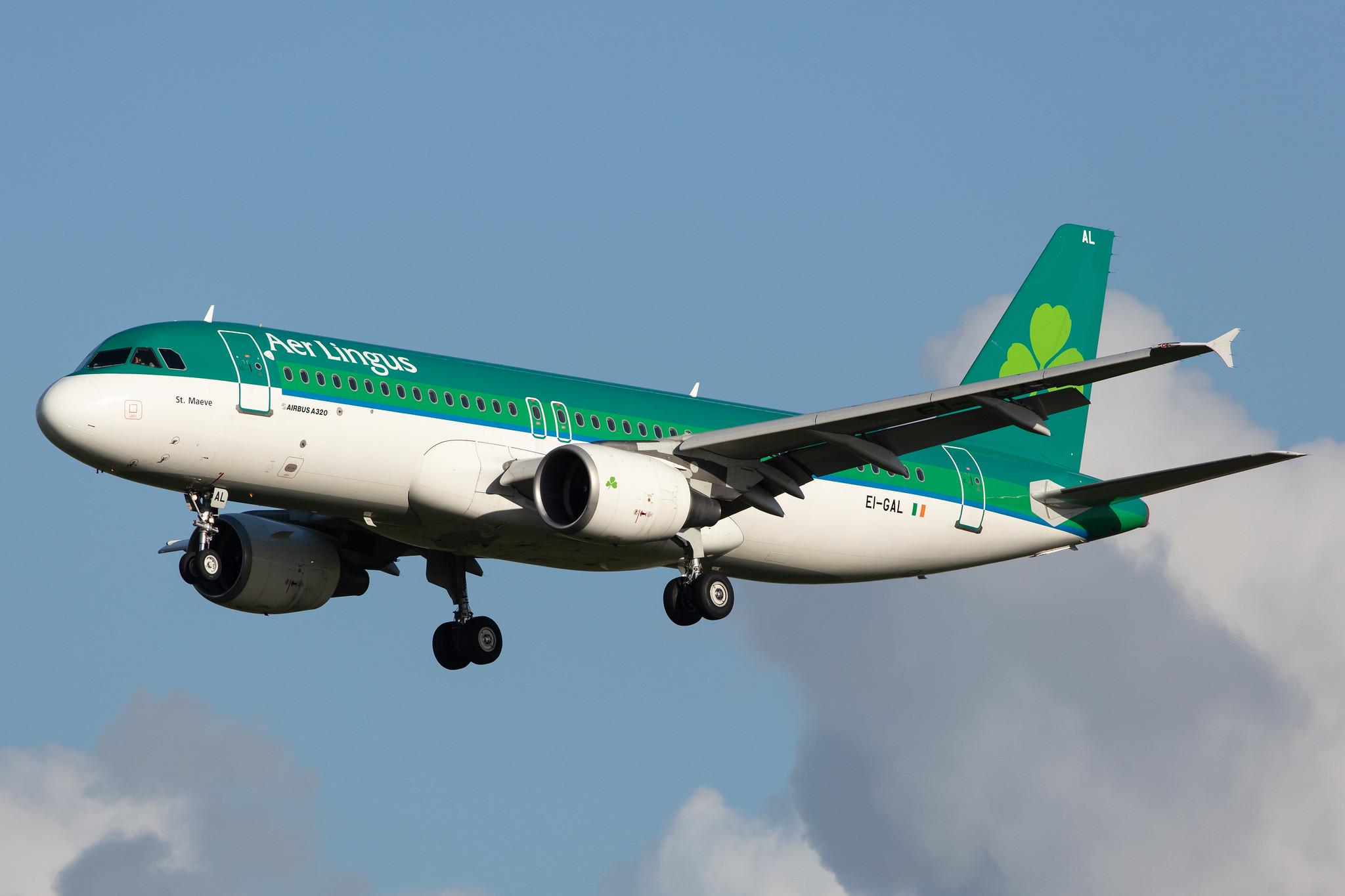 Amsterdam Airport Schiphol: Aer Lingus (EI / EIN) |  Airbus A320-214 A320 | EI-GAL | MSN 3789