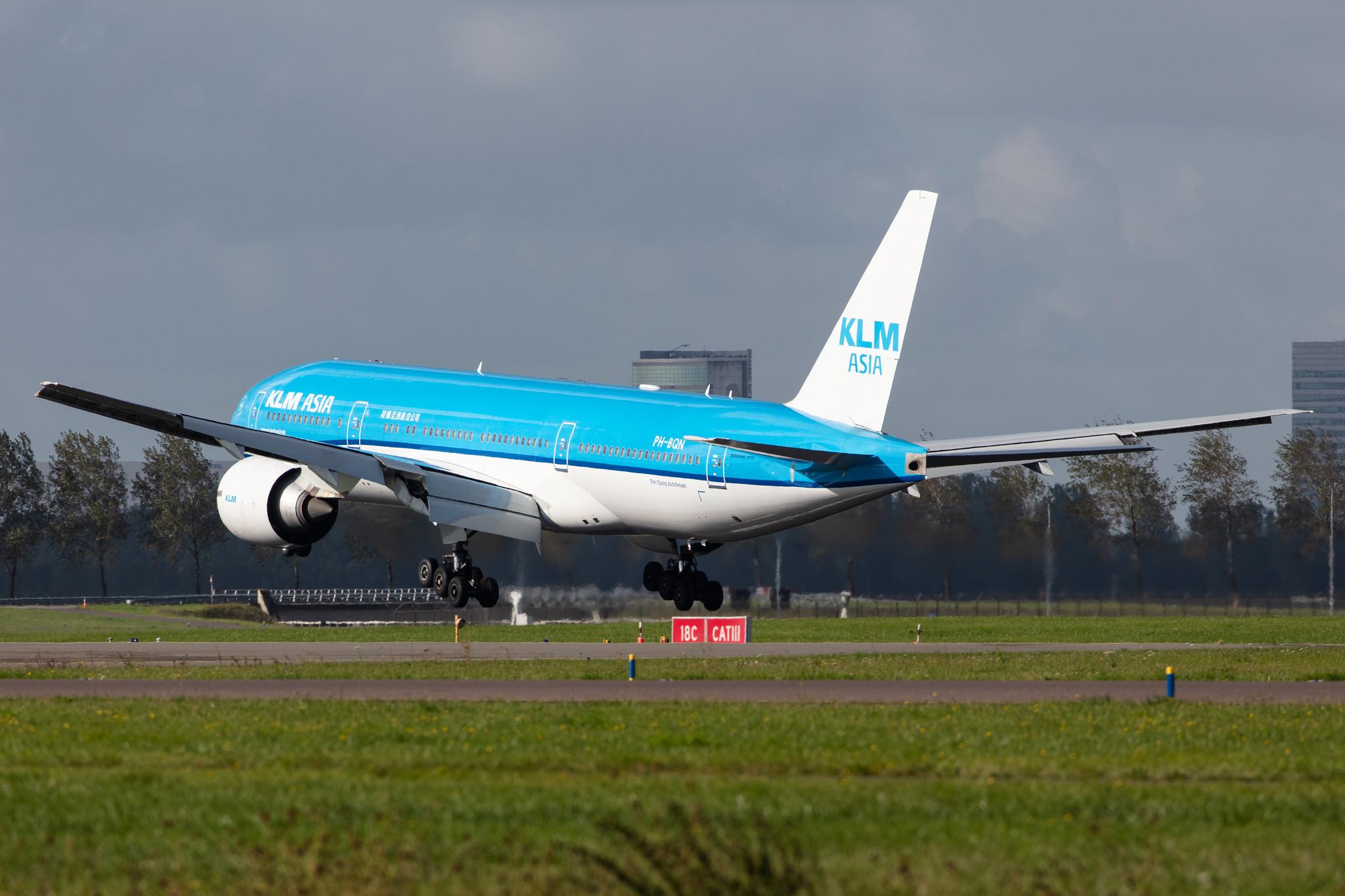 Amsterdam Airport Schiphol: KLM (KL / KLM) |  Boeing 777-206(ER) B772 | PH-BQN | MSN 32720
