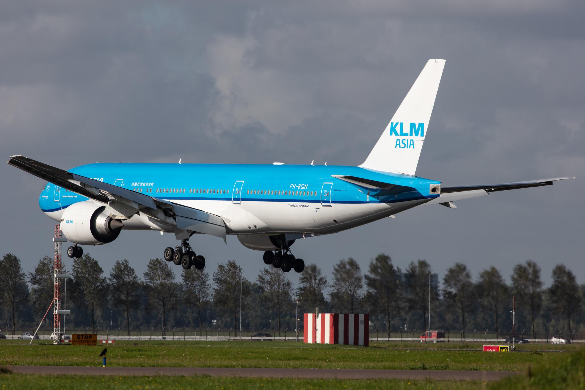 Amsterdam Airport Schiphol: KLM (KL / KLM) |  Boeing 777-206(ER) B772 | PH-BQN | MSN 32720