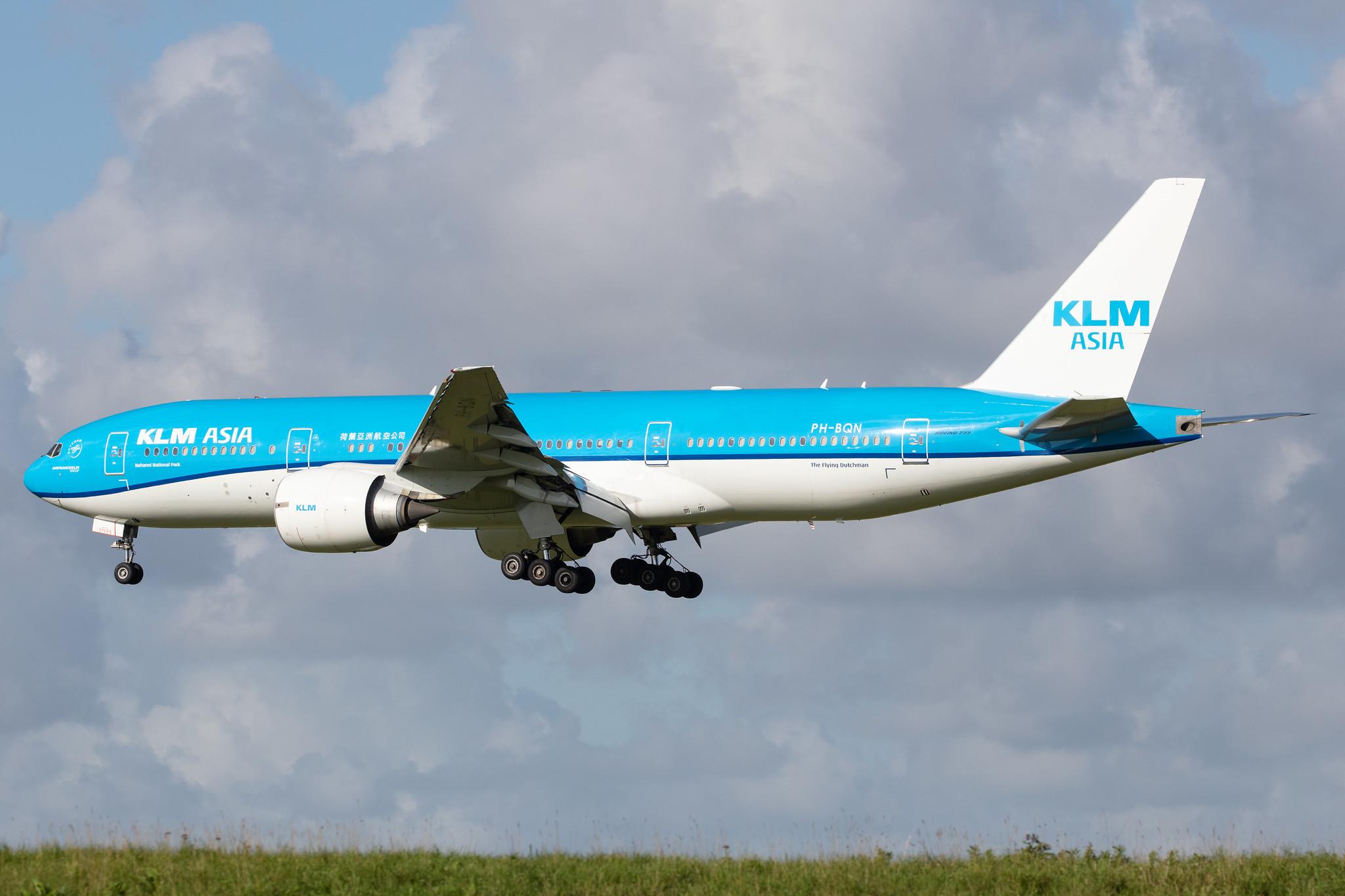 Amsterdam Airport Schiphol: KLM (KL / KLM) |  Boeing 777-206(ER) B772 | PH-BQN | MSN 32720