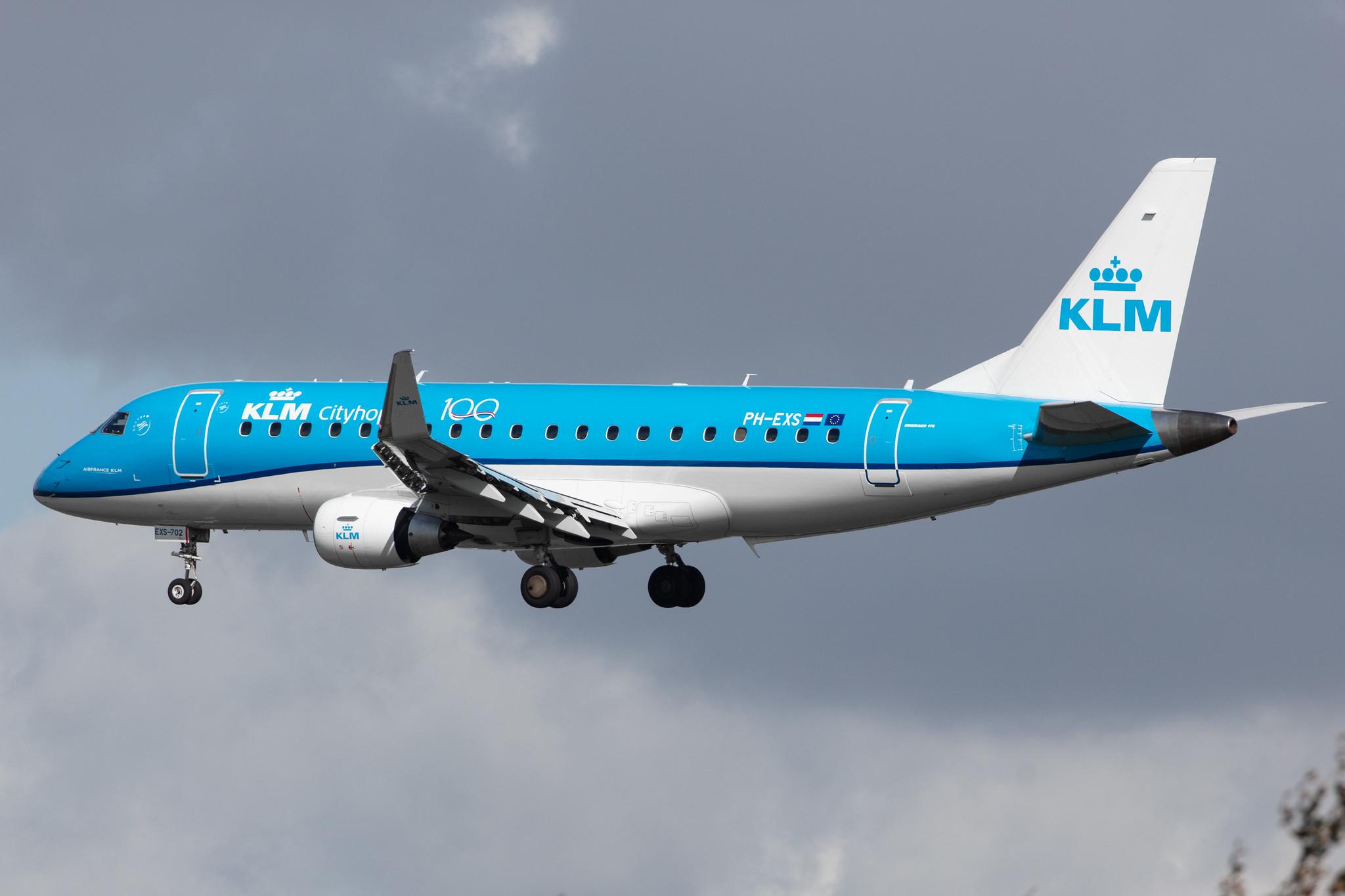 Amsterdam Airport Schiphol: KLM (KL / KLM) | Operator: KLM Cityhopper |  Embraer E175STD E75L | PH-EXS | MSN 17000702