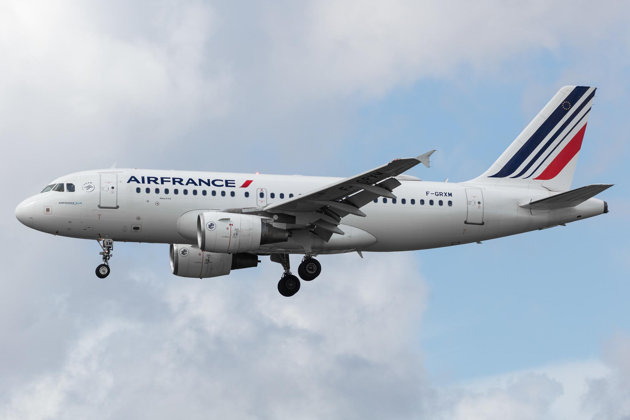 Amsterdam Airport Schiphol: Air France (AF / AFR) |  Airbus A319-111 A319 | F-GRXM | MSN 2961