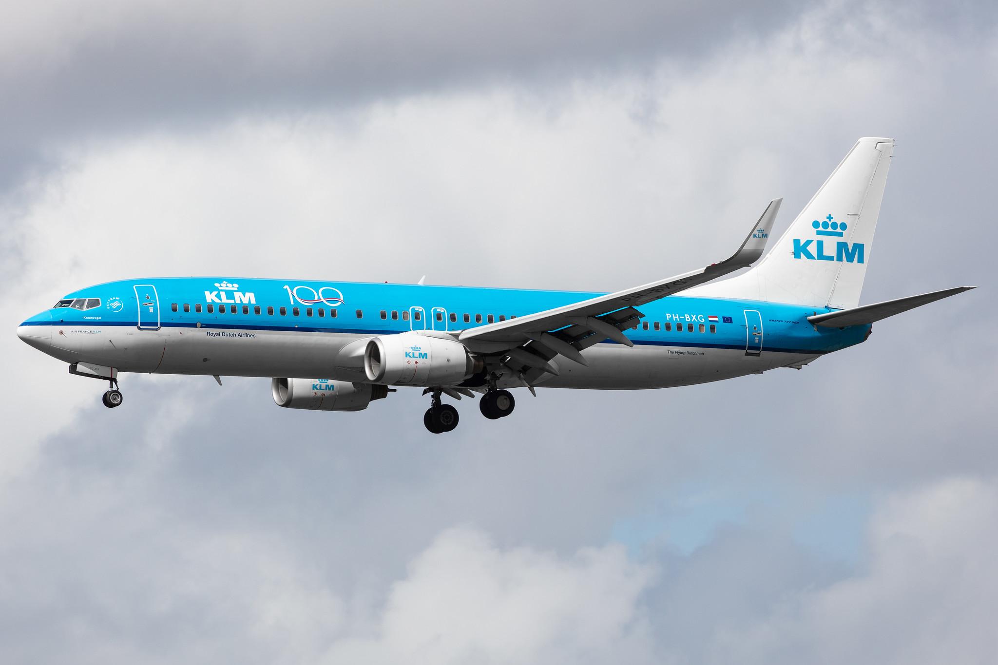 Amsterdam Airport Schiphol: KLM (KL / KLM) |  Boeing 737-8K2 B738 | PH-BXG | MSN 30357