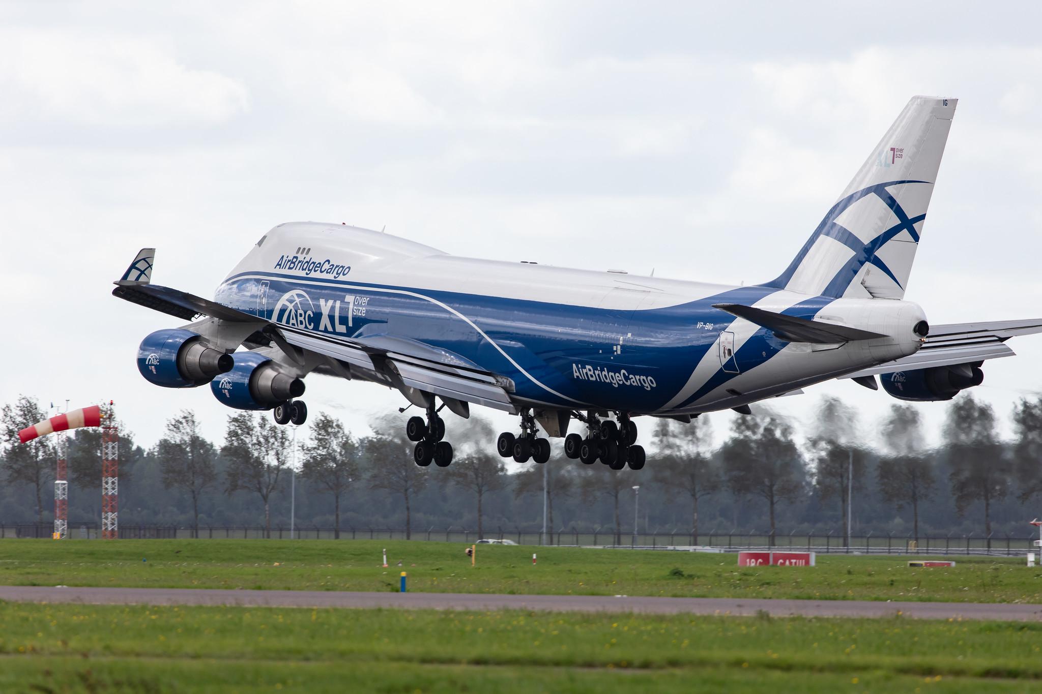 Amsterdam Airport Schiphol: AirBridgeCargo (RU / ABW) | Operator: AirBridgeCargo Airlines |  Boeing 747-46NF(ER) B744 | VP-BIG | MSN 35420